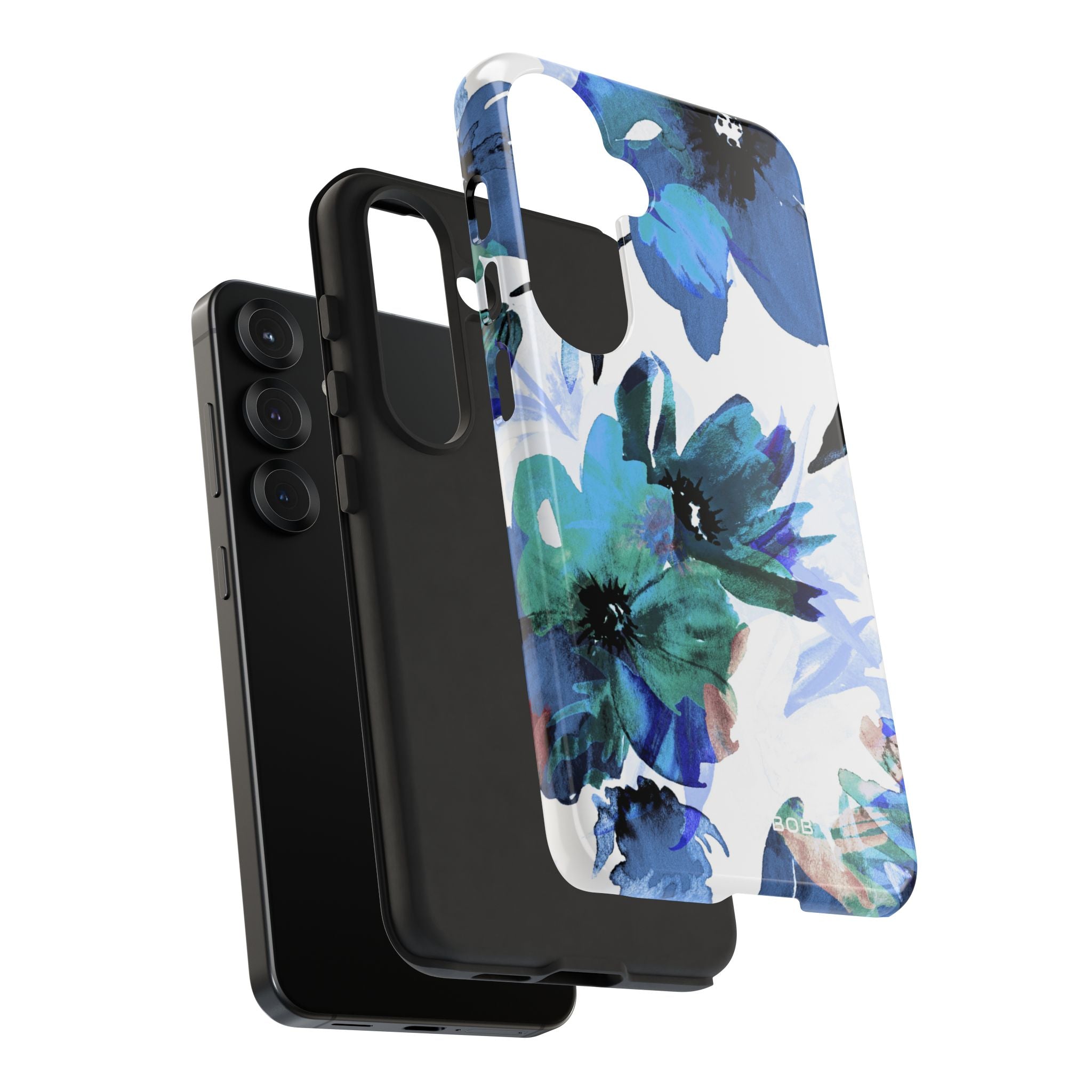 Blue Blossom Radiance Samsung S25 Case - Tough