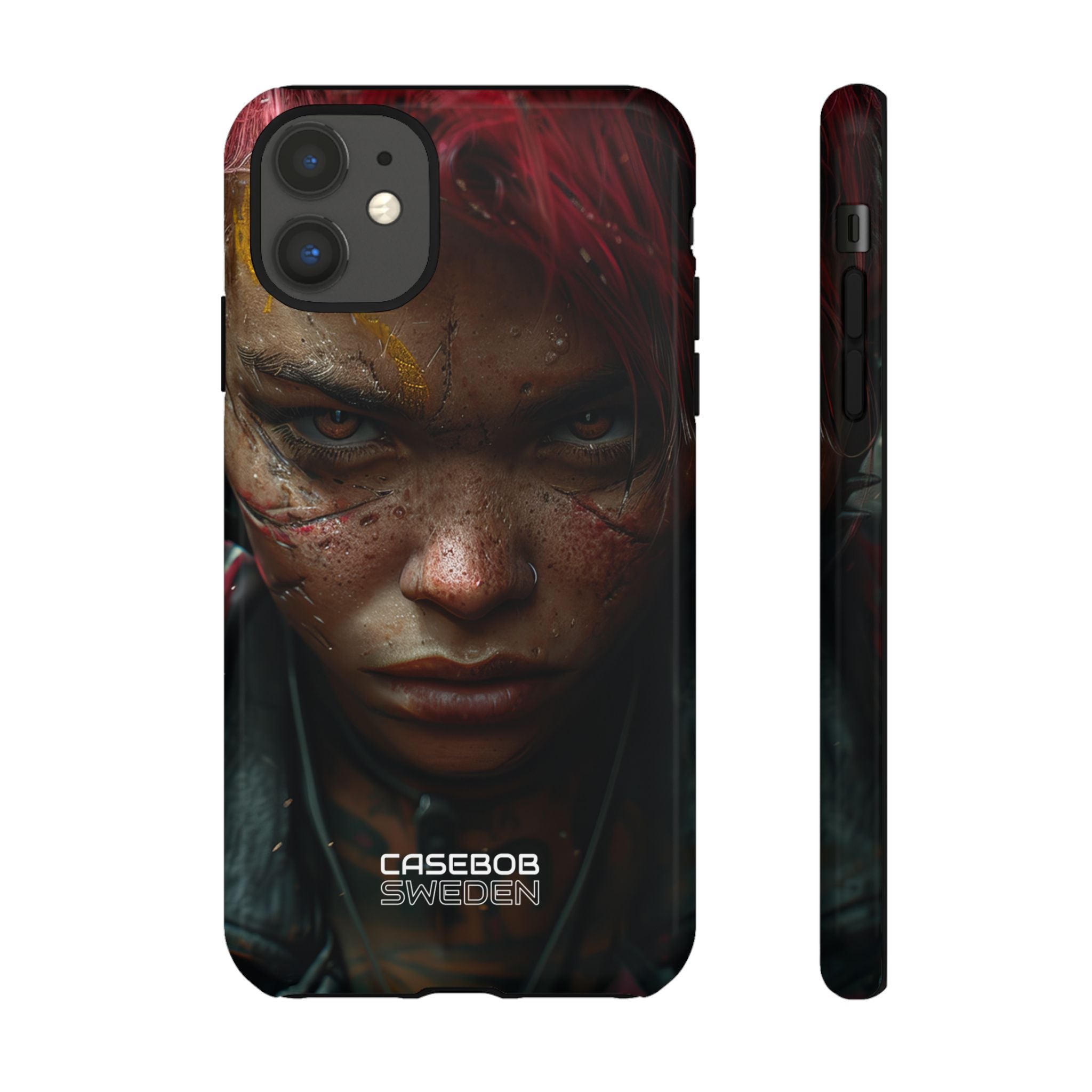 Cyberpunk Rebel Portrait iPhone 11 - Tough