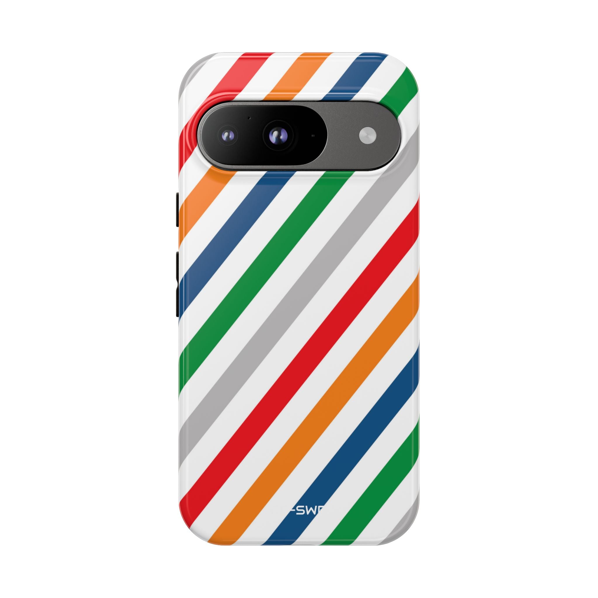 Vibrant Geometric Stripes - Google Pixel Case