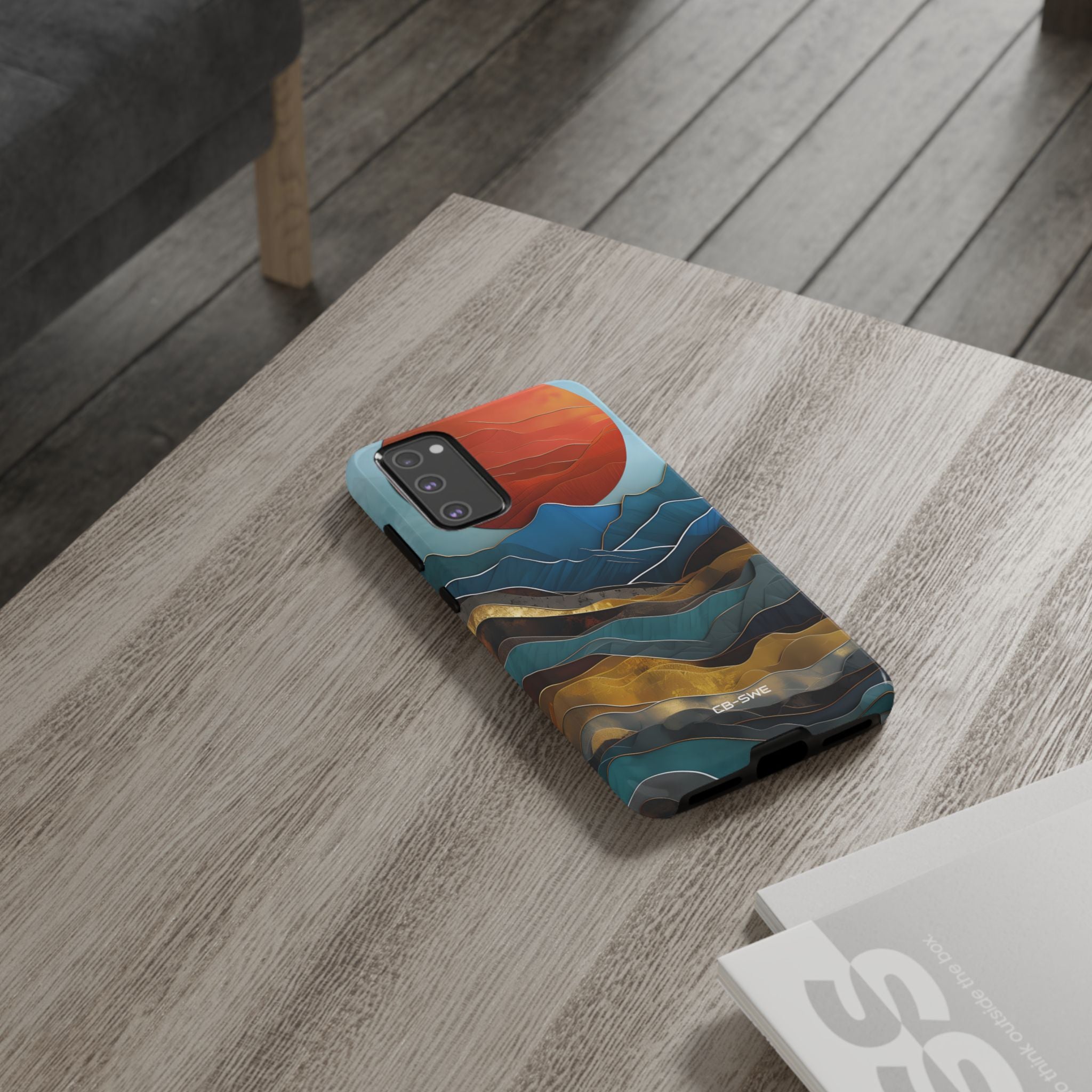 Sunset Geometry Waves - Samsung Case
