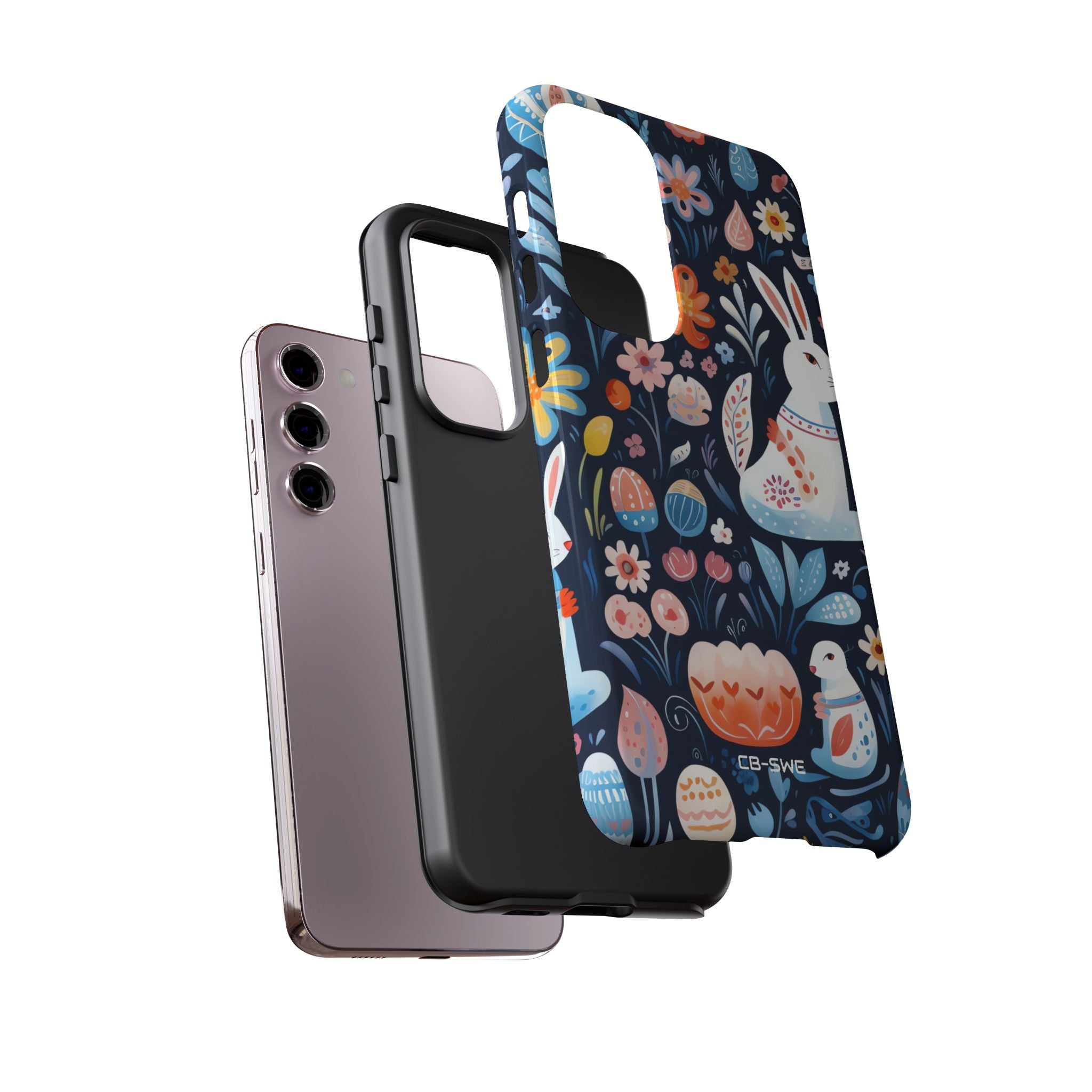 Bunnies Play Among Flowers - Samsung Case