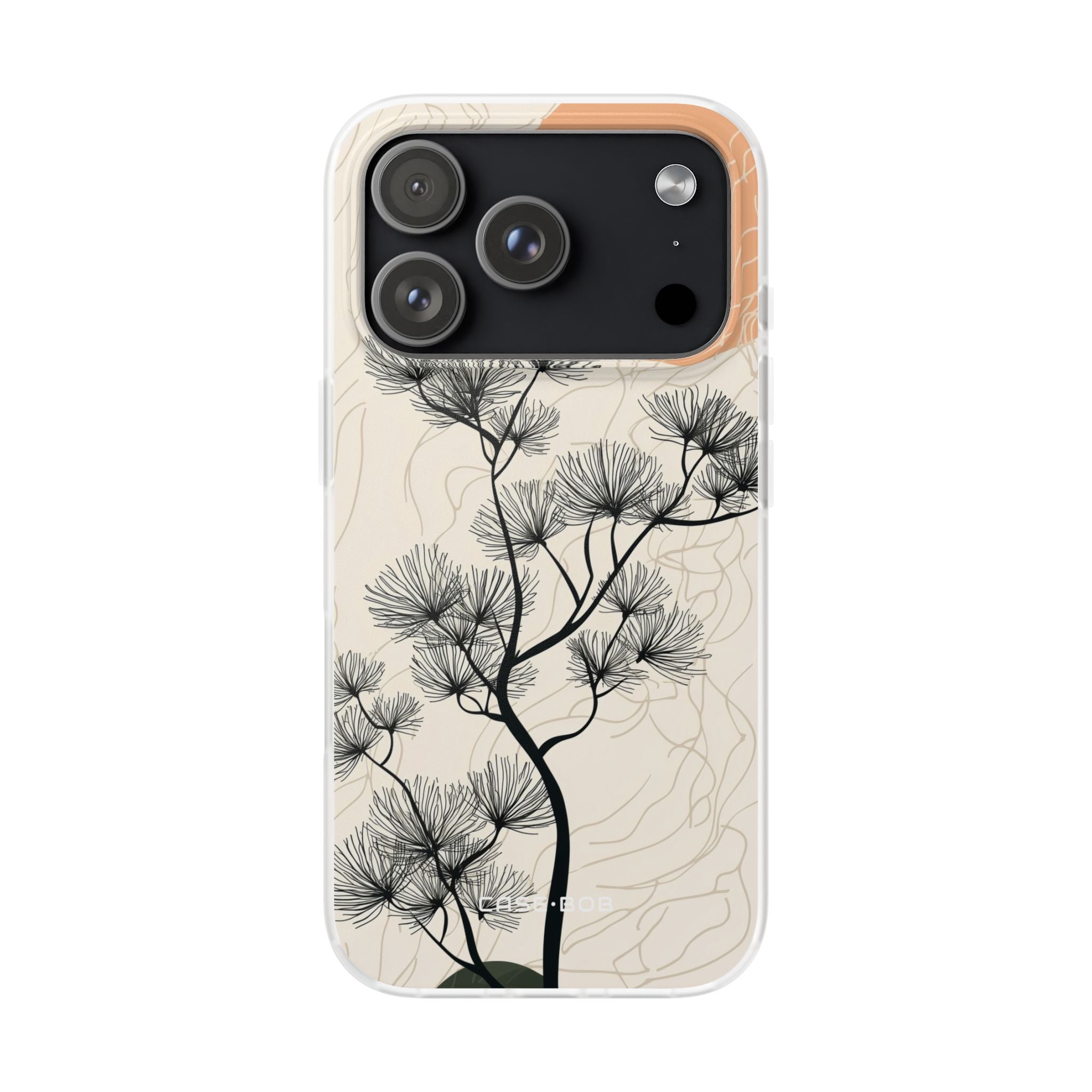 Spiky Tree Sunset iPhone 17 Pro Case - Soft