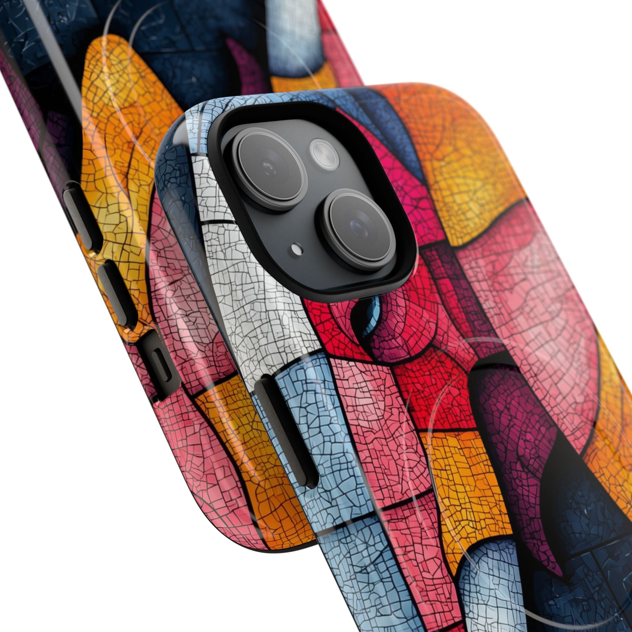 Elephant Mosaic iPhone 15 Case - Tough+