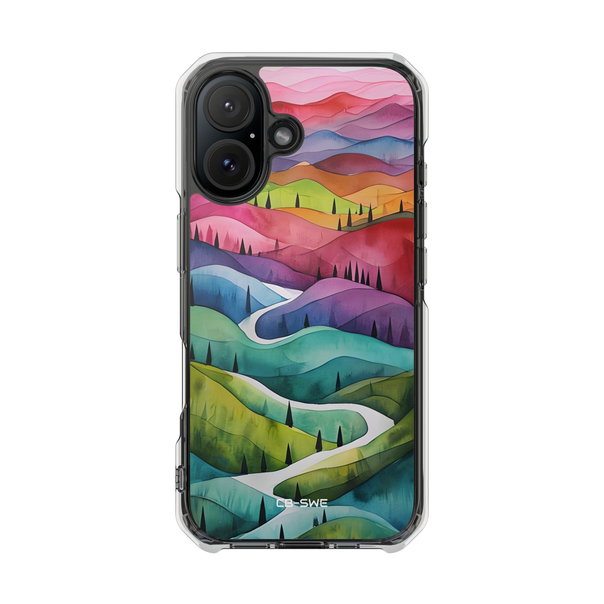 Whimsical Colorful Valleys iPhone Case - Impact