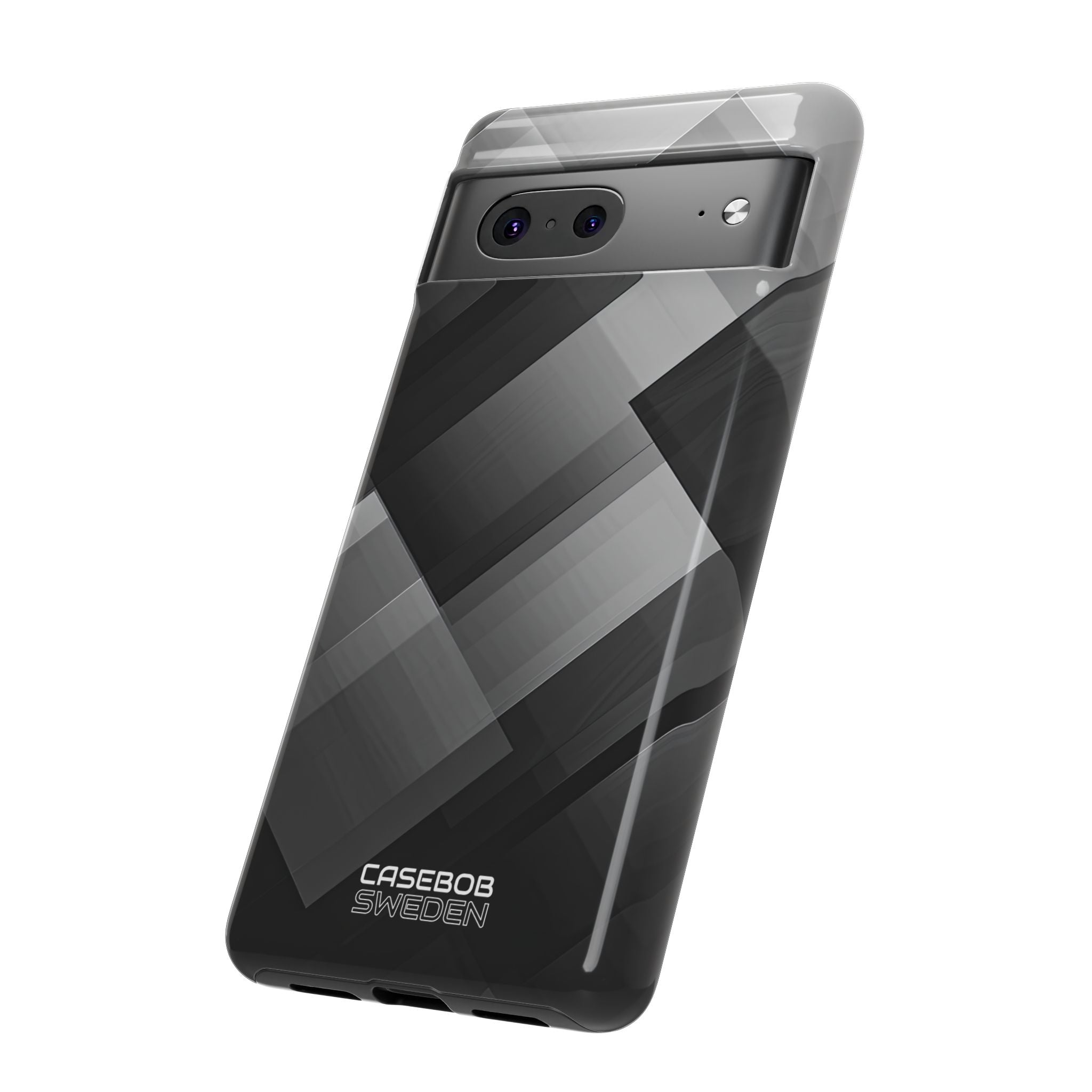 Grayscale Geometric Layers Google Pixel 7 - Tough