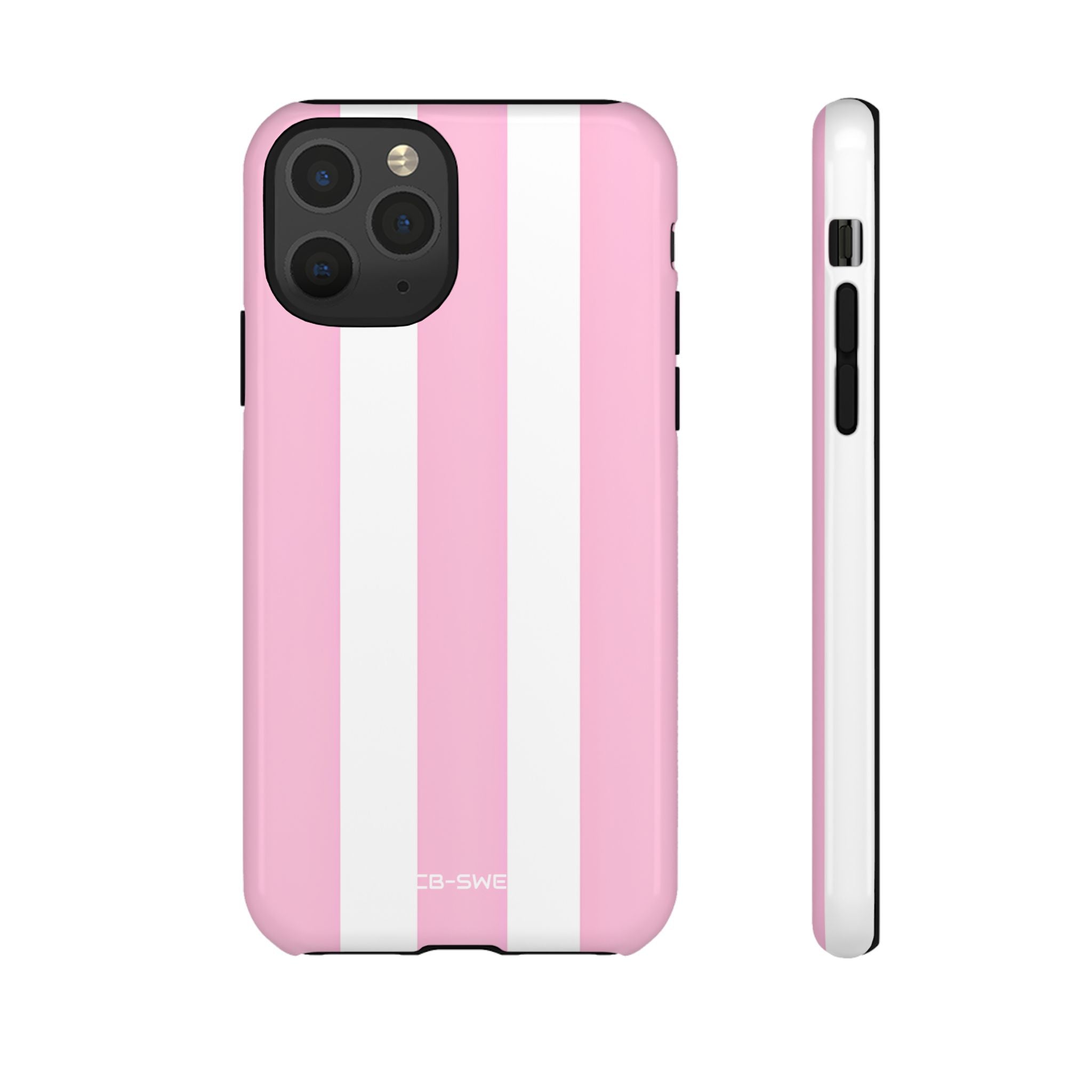 Pink White Minimalism - iPhone Case