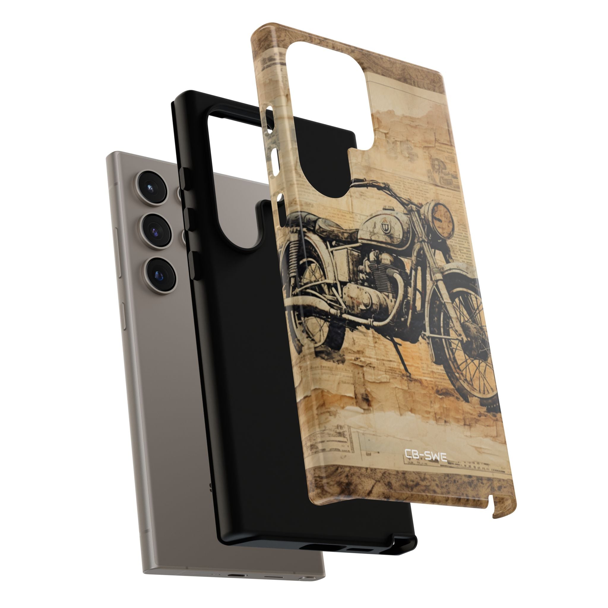 Vintage Motorcycle Collage - Samsung Case