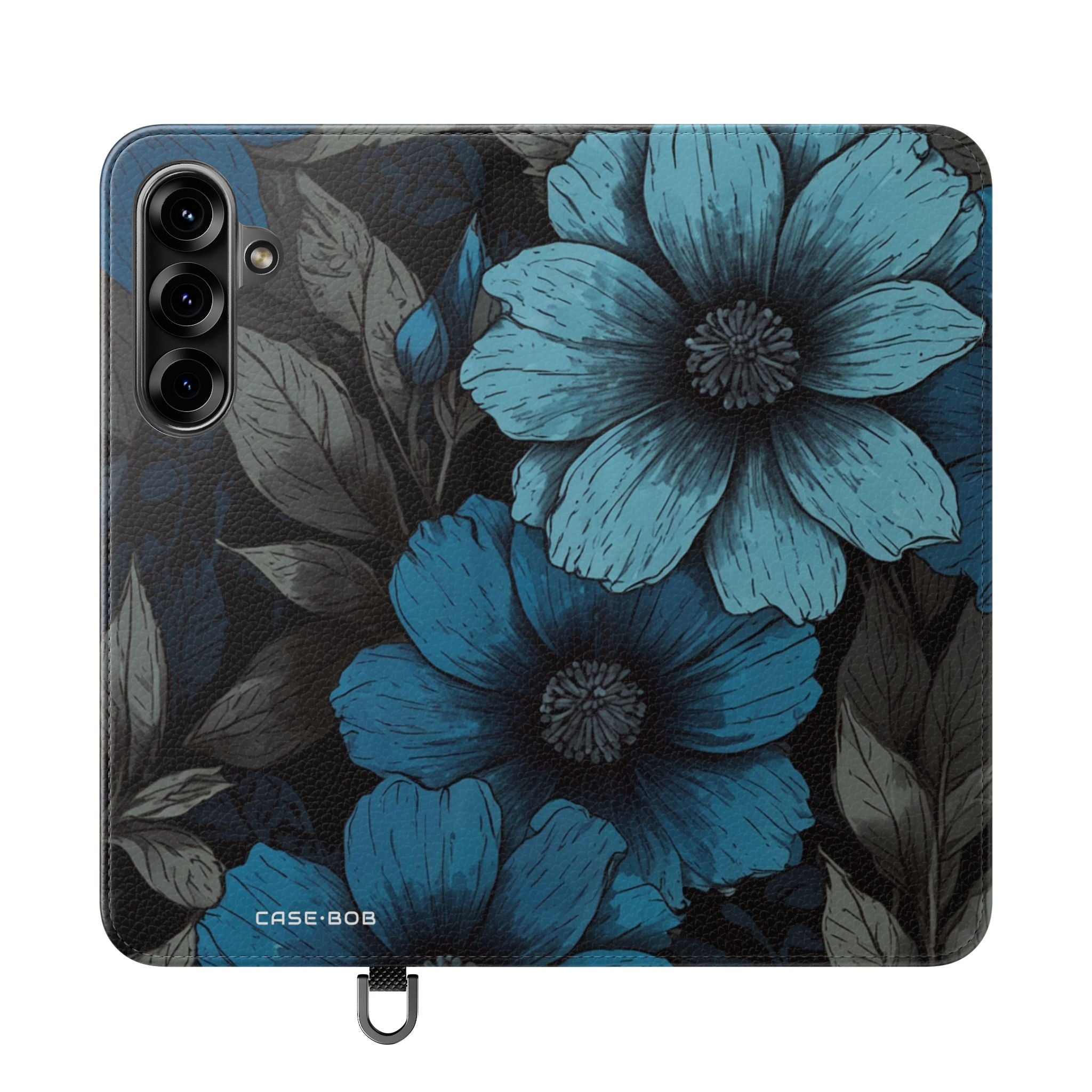 Blue Petal Bloom - Samsung S25+ Case - Wallet