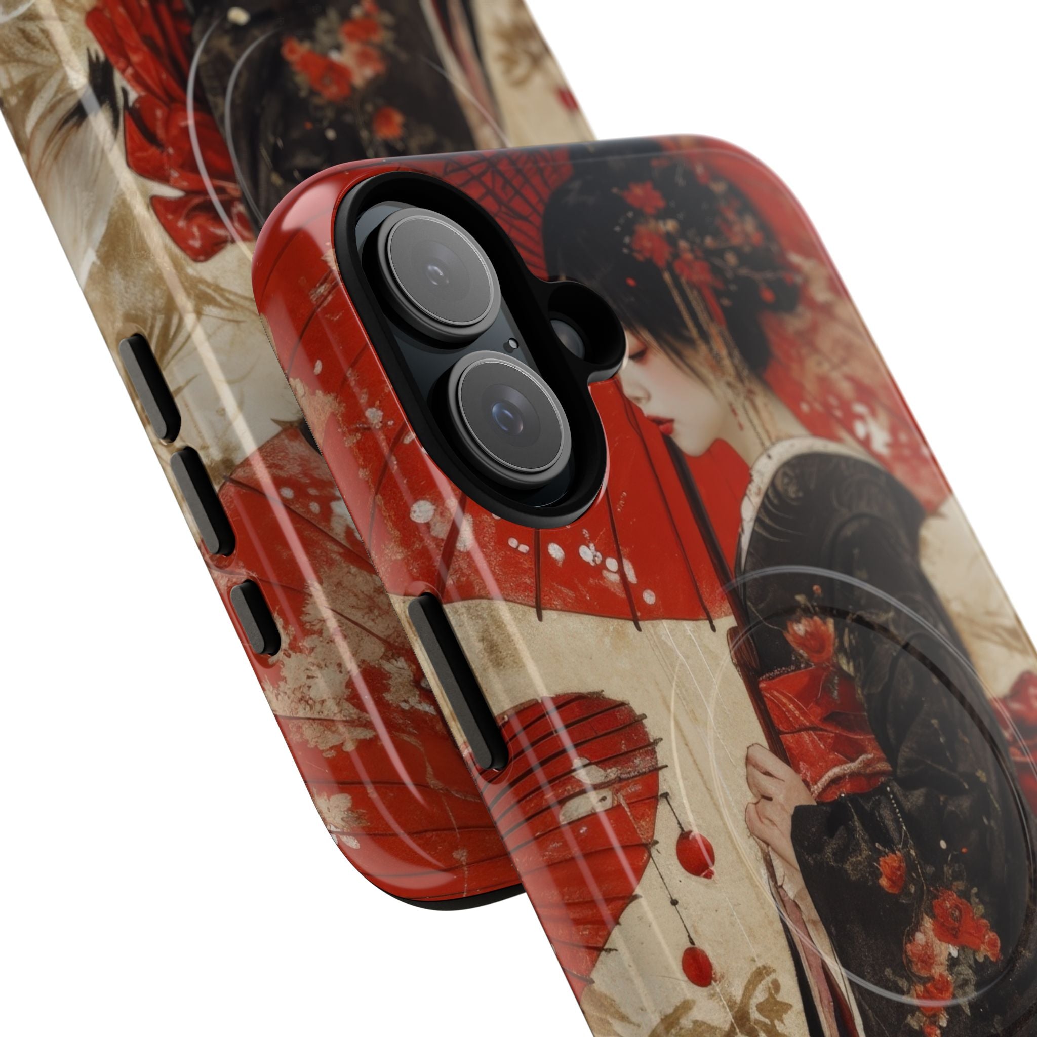 Scarlet Crane Dreams iPhone 16 - Tough+