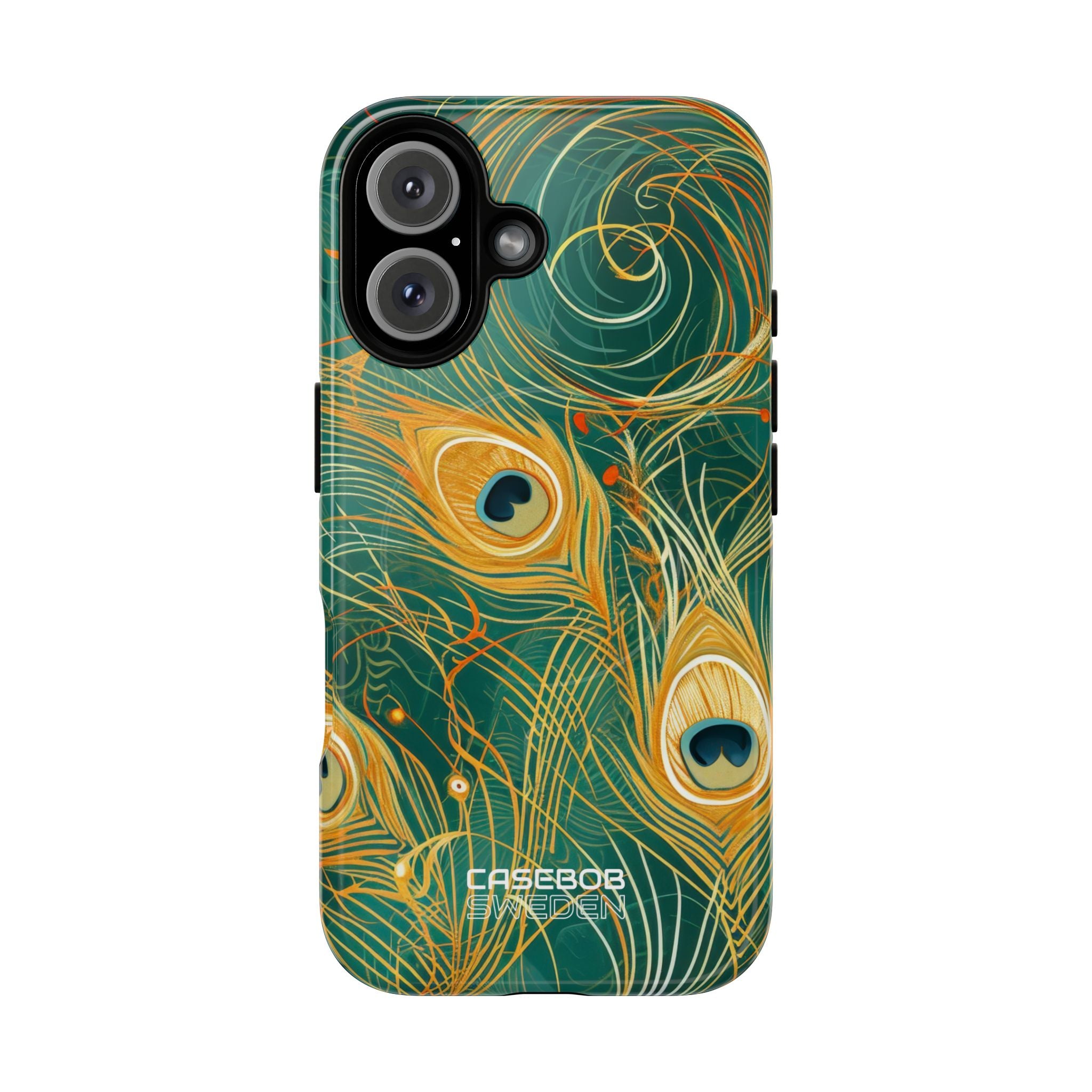 Vibrant Peacock Whirl iPhone 16 - Tough+