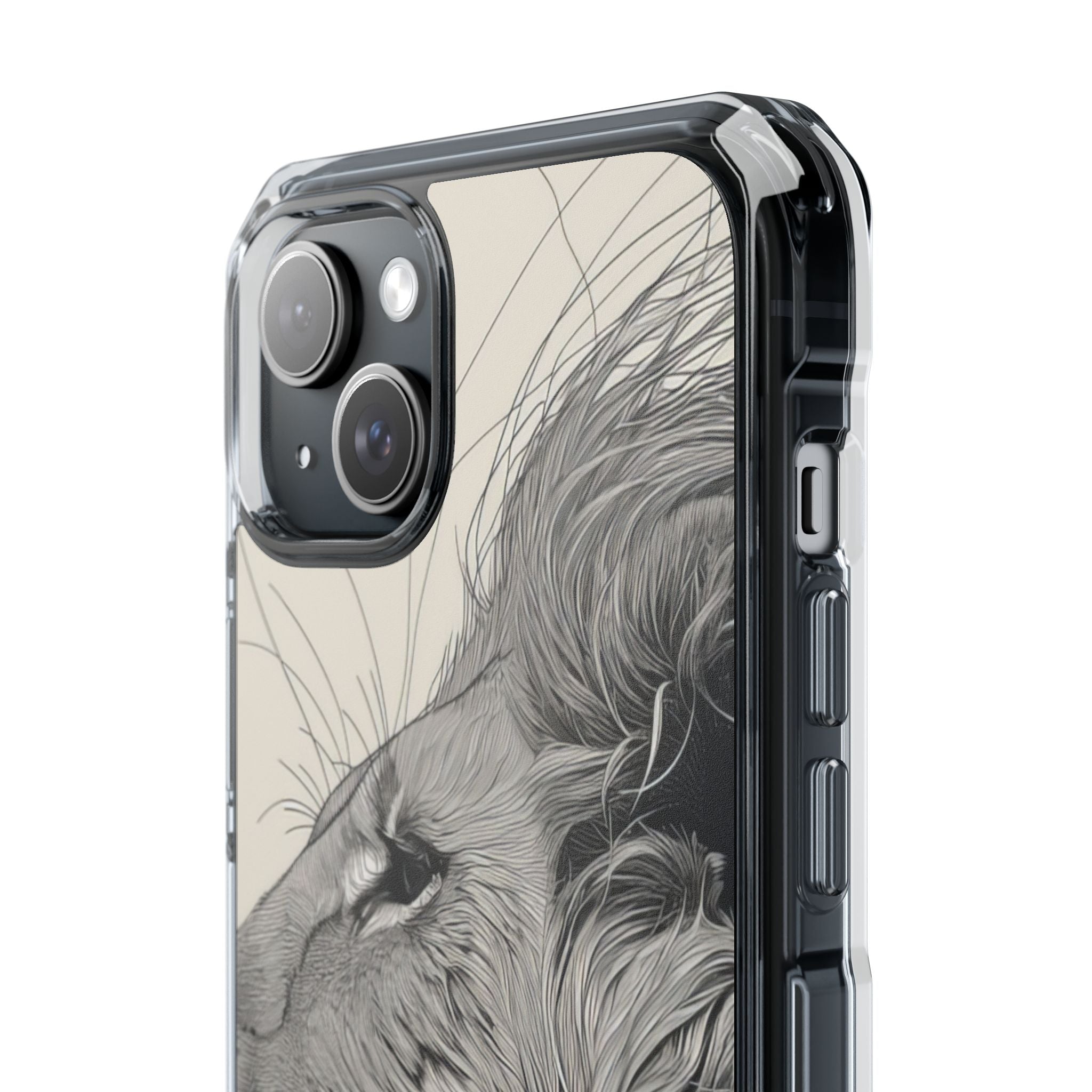 Majestic Lion Profile iPhone 15 - Impact Clear+