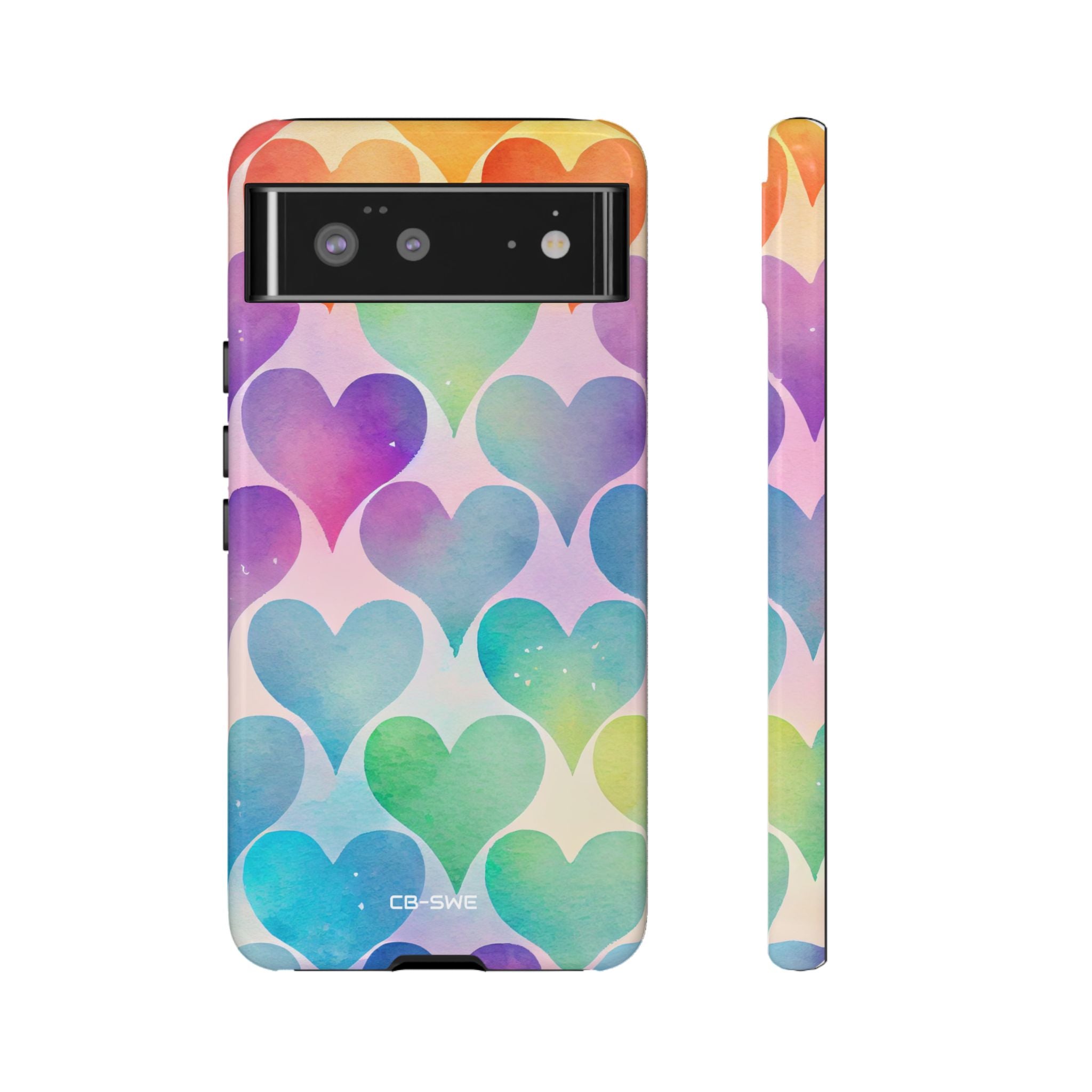 Watercolor Heart Symphony - Google Pixel Case