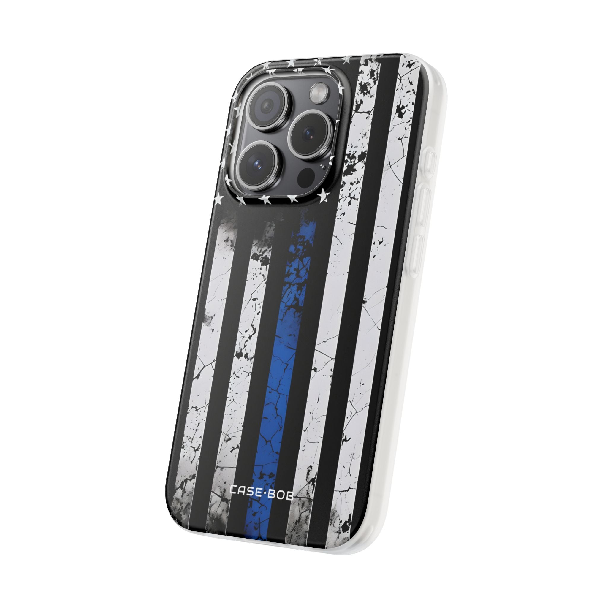 Blue Stripe Flag iPhone 15 Pro Case - Soft