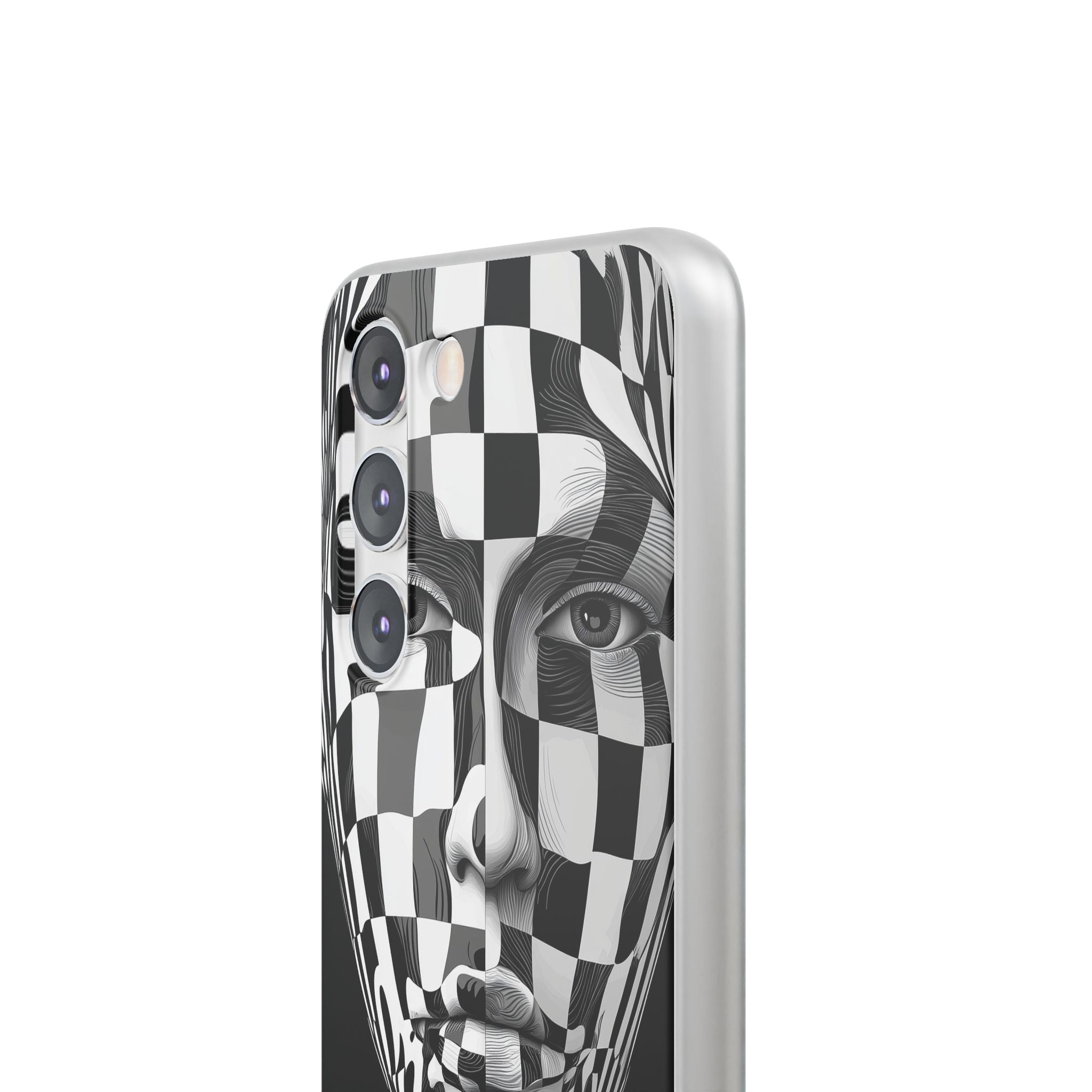 Checkered Face Samsung S23 Case - Soft