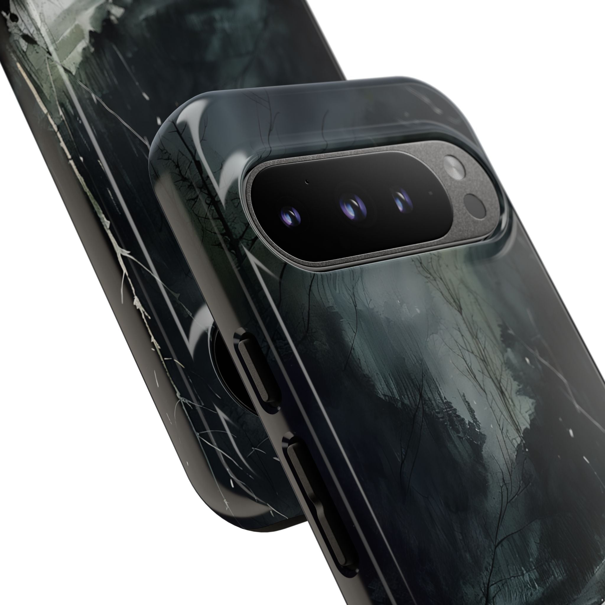 मूडी विंटर लैंडस्केप वॉटरकलर आर्ट फ़ोन कवर Google Pixel 9 - टफ