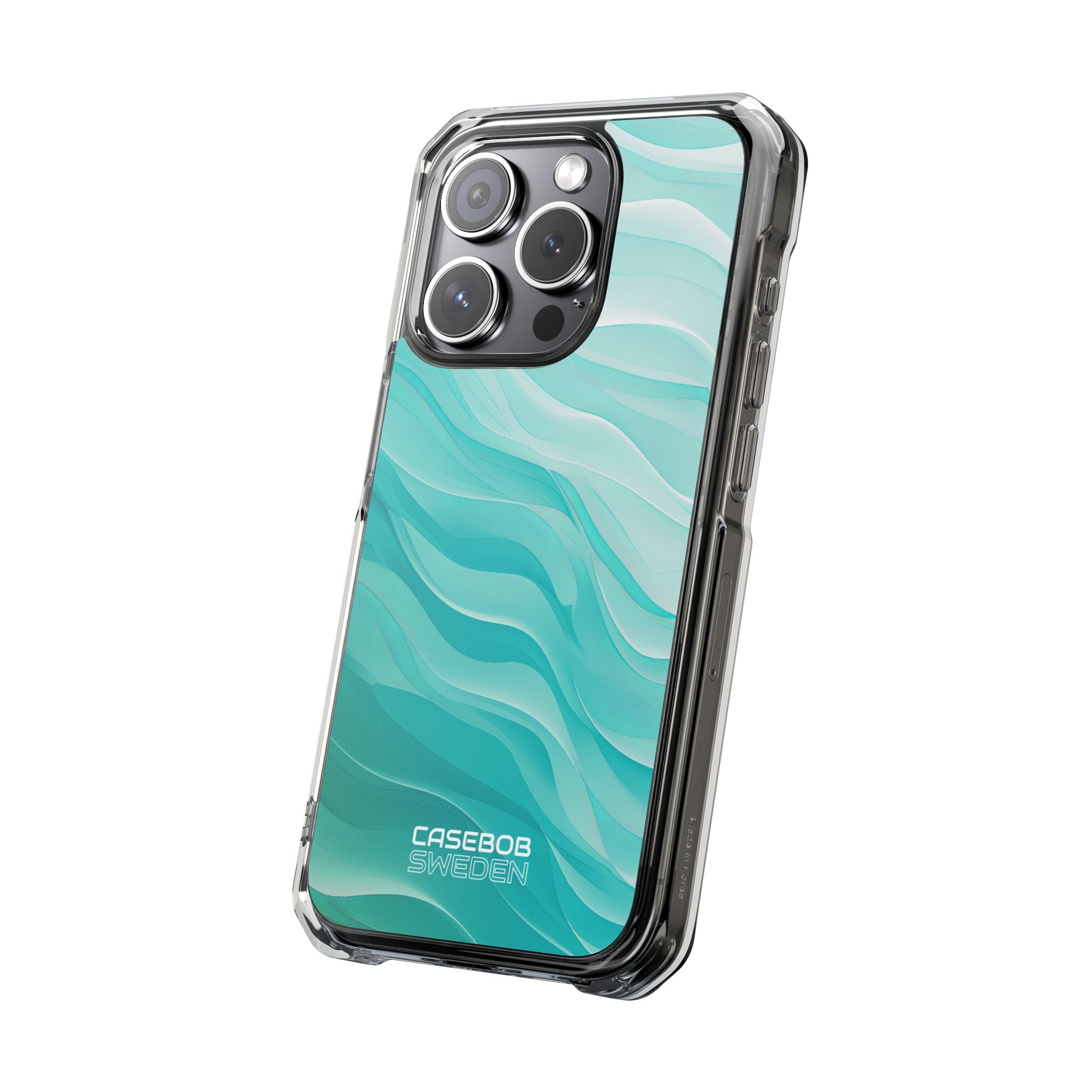 Soothing Aqua Waves iPhone 15 - Impact Clear+