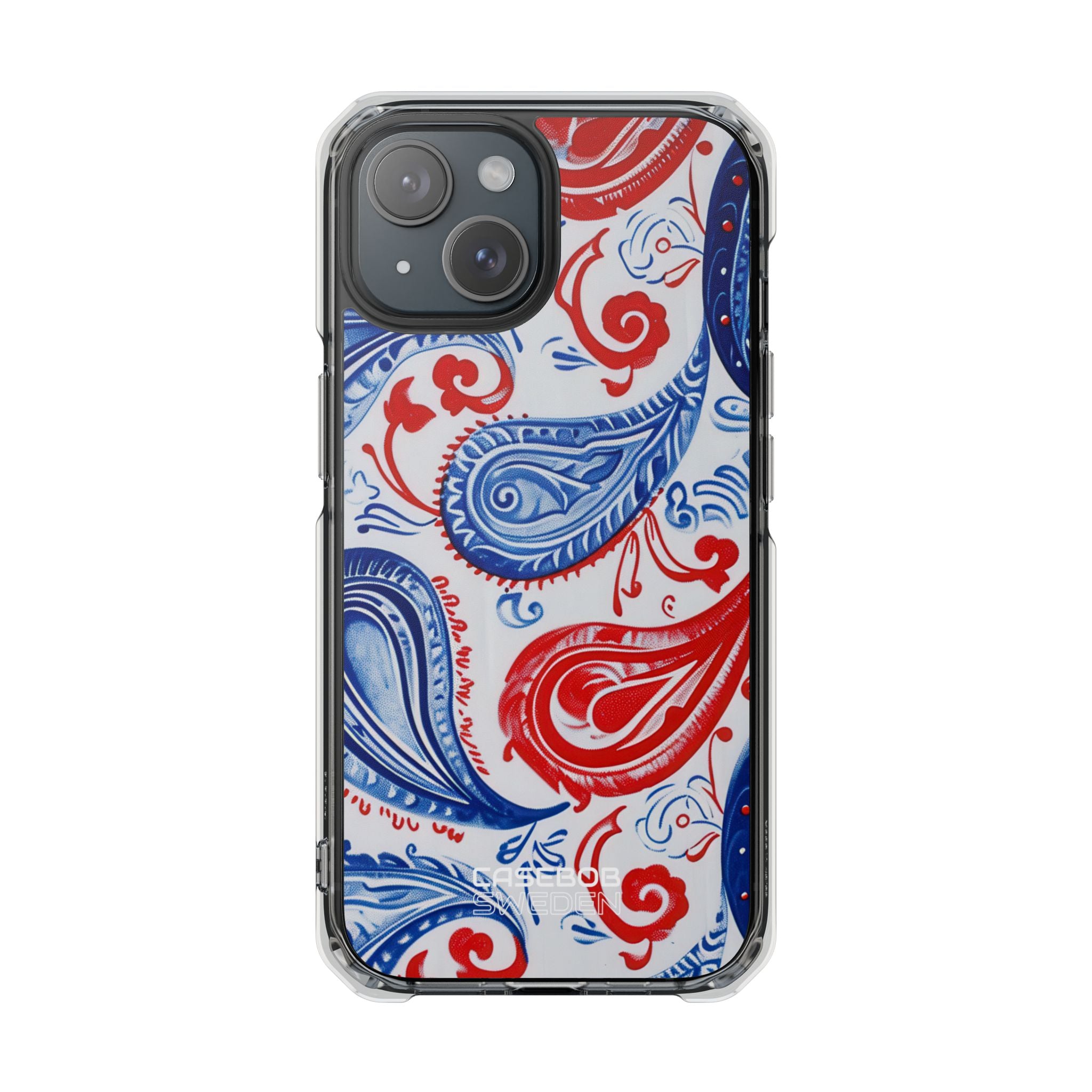 Vibrant Paisley Swirls iPhone 15 - Impact Clear+