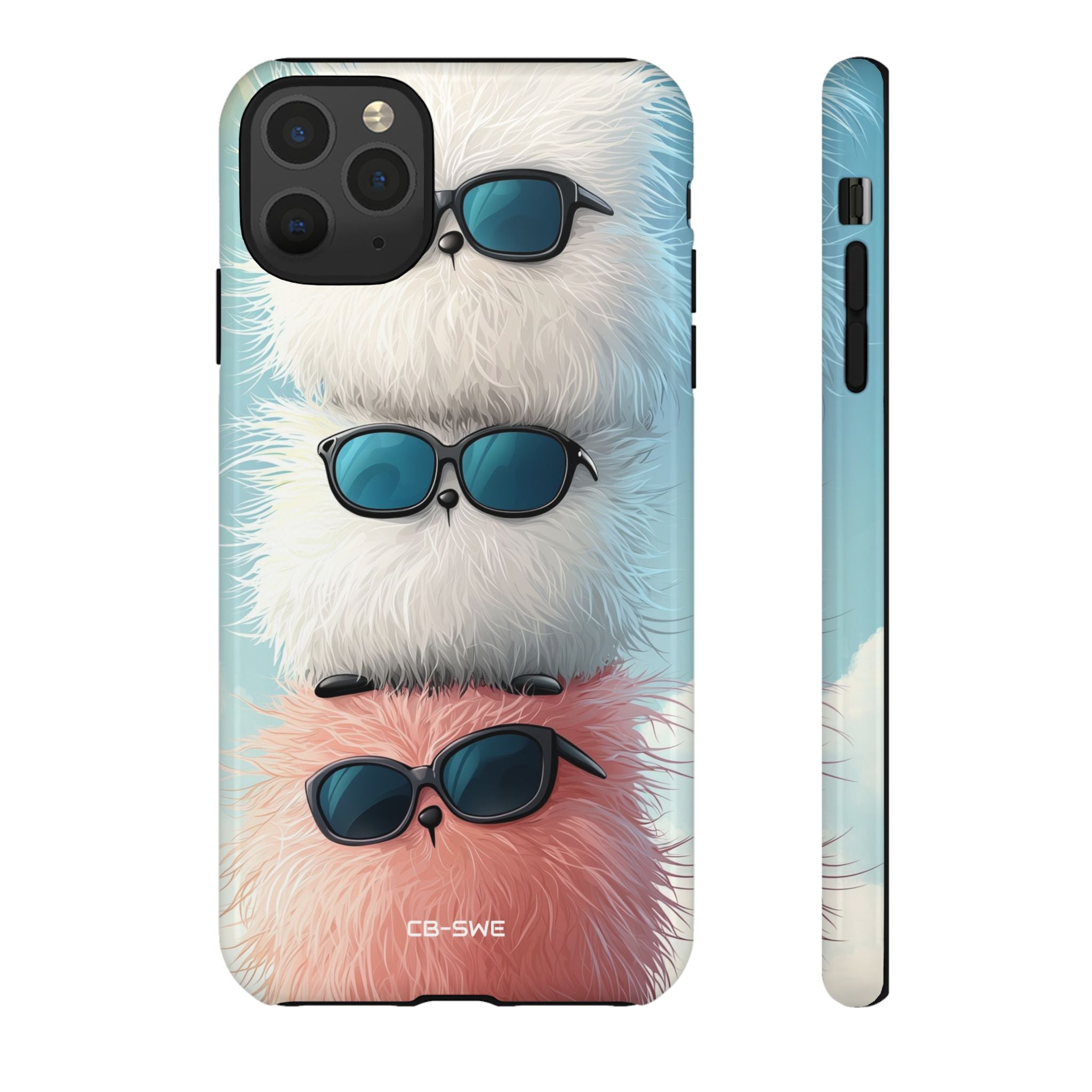 Fluffy Creatures Stack - iPhone Case
