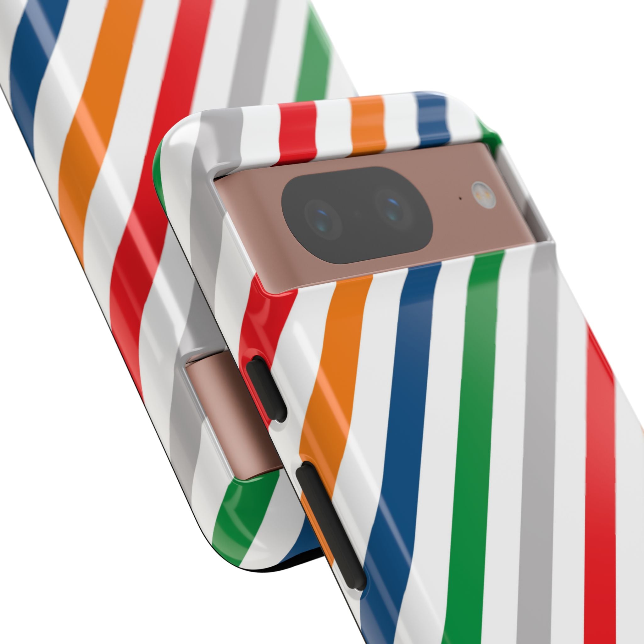 Vibrant Geometric Stripes - Google Pixel Case