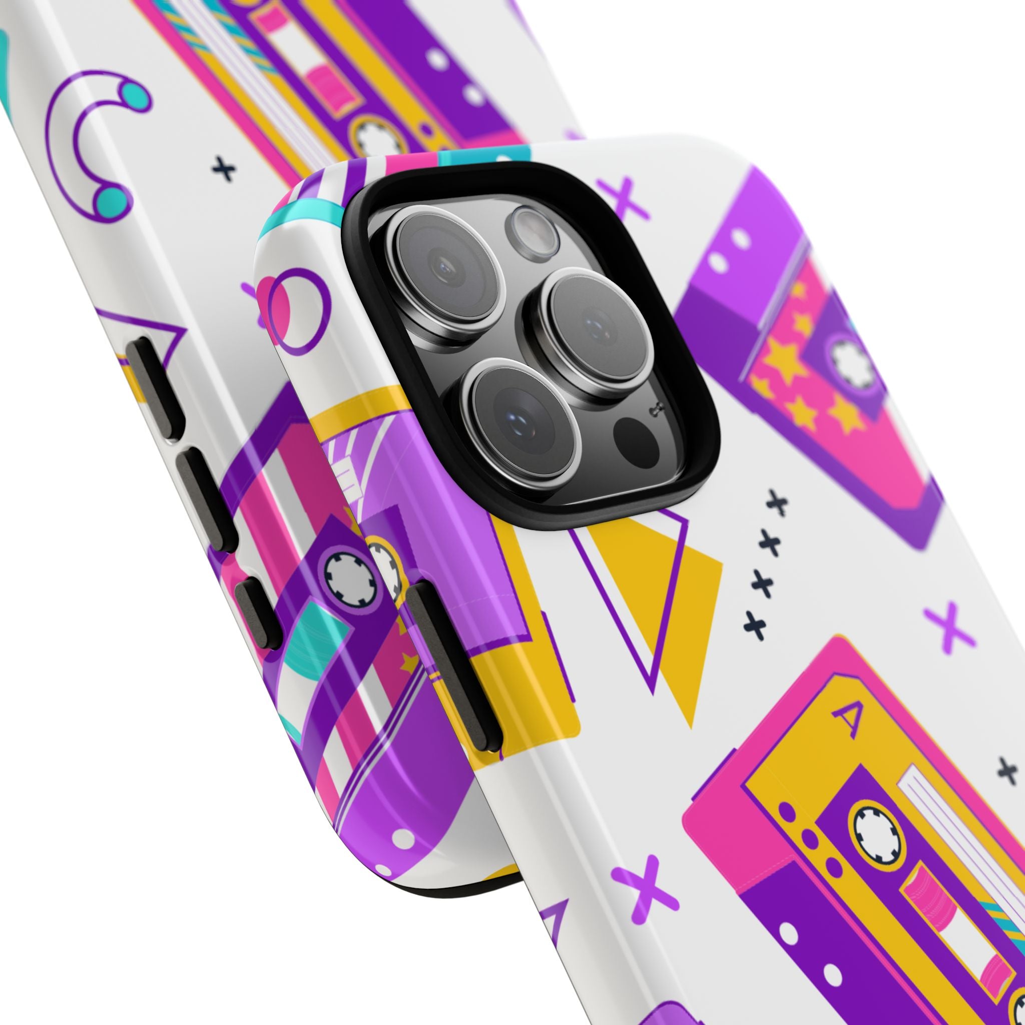 Retro Cassette Chaos - iPhone Case