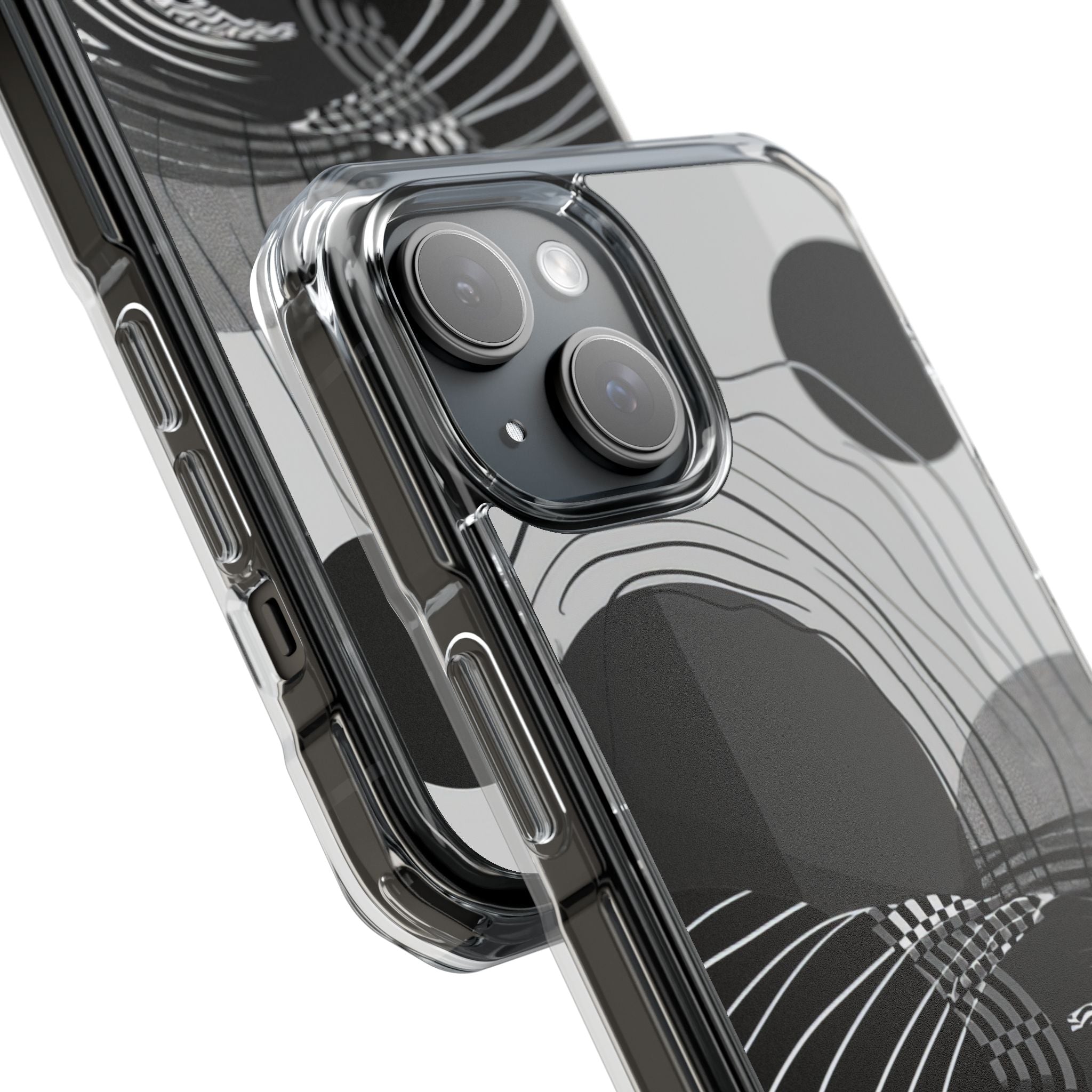 Monochrome Motion Flow iPhone 15 - Impact Clear+
