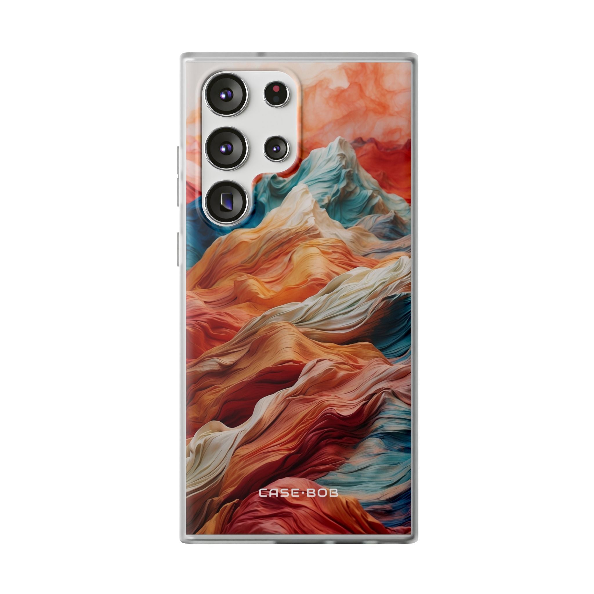 Fabric Peaks Cream Samsung S23 Ultra Case - Soft