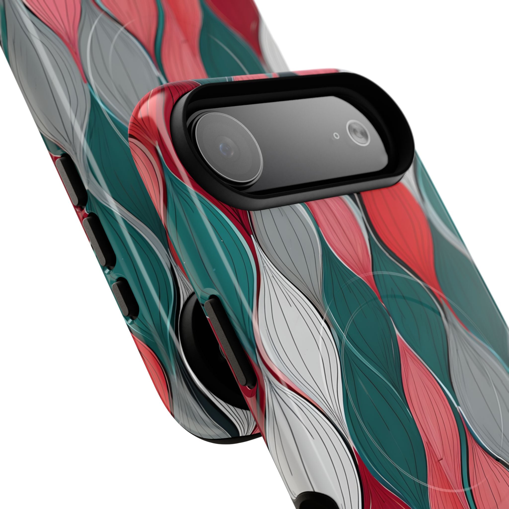 Leaf Cascade Teal iPhone 17 Air Case - Tough+