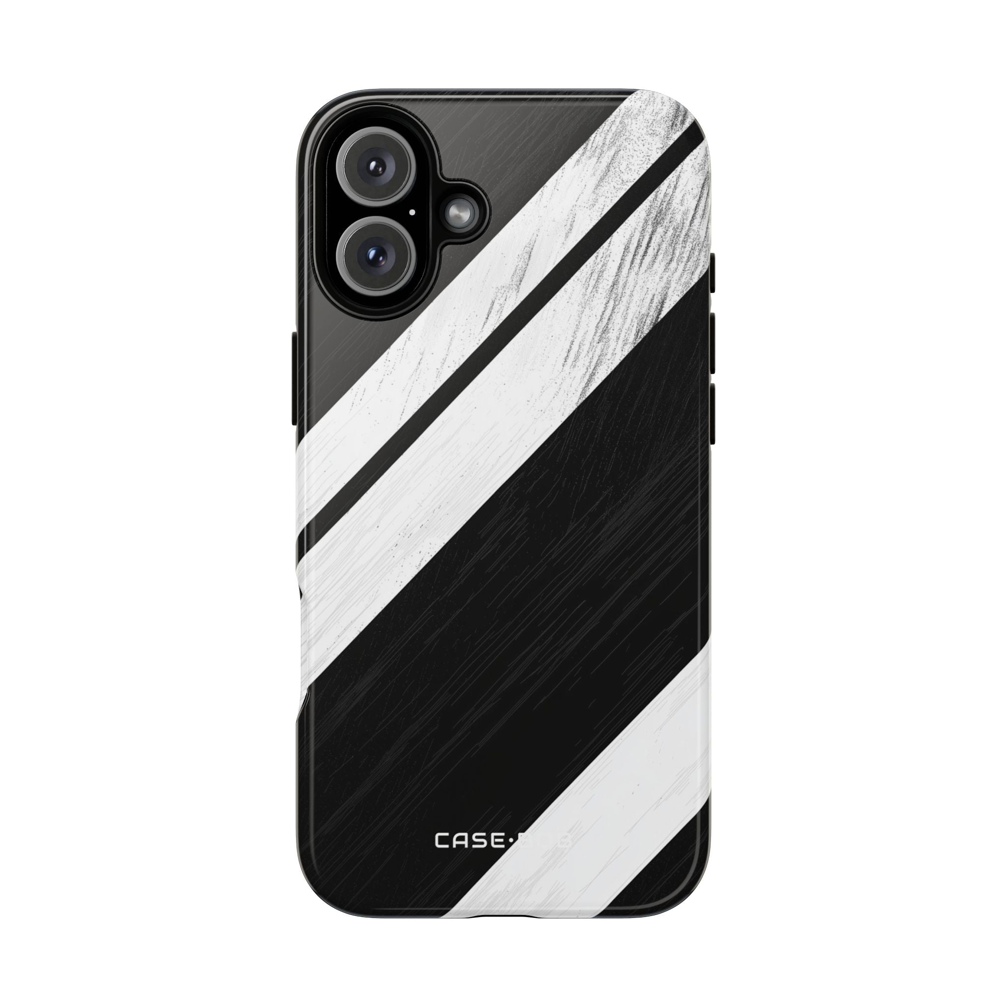 Grainy Stripe Shadow iPhone 16 Plus Case - Tough
