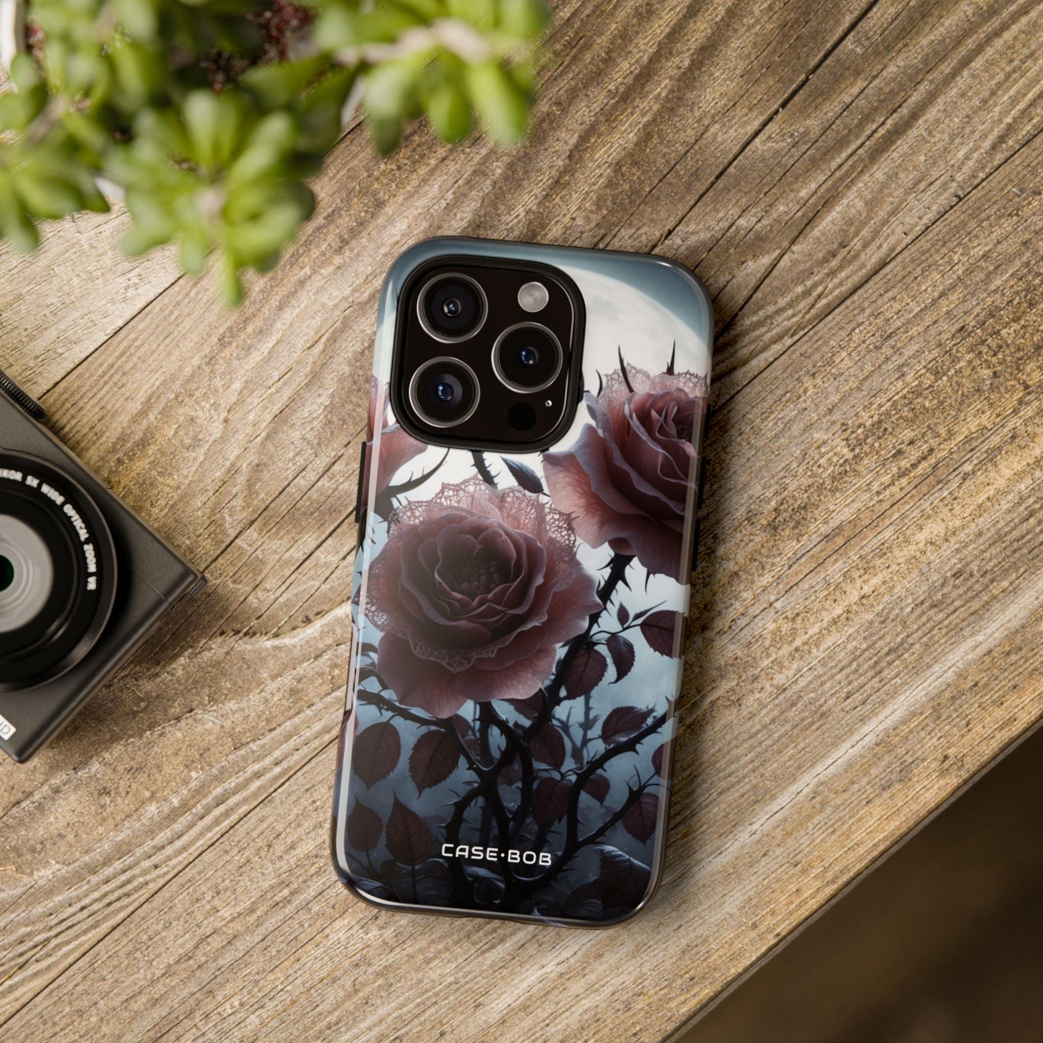 Moonlit Roses iPhone 16 Pro Case - Tough