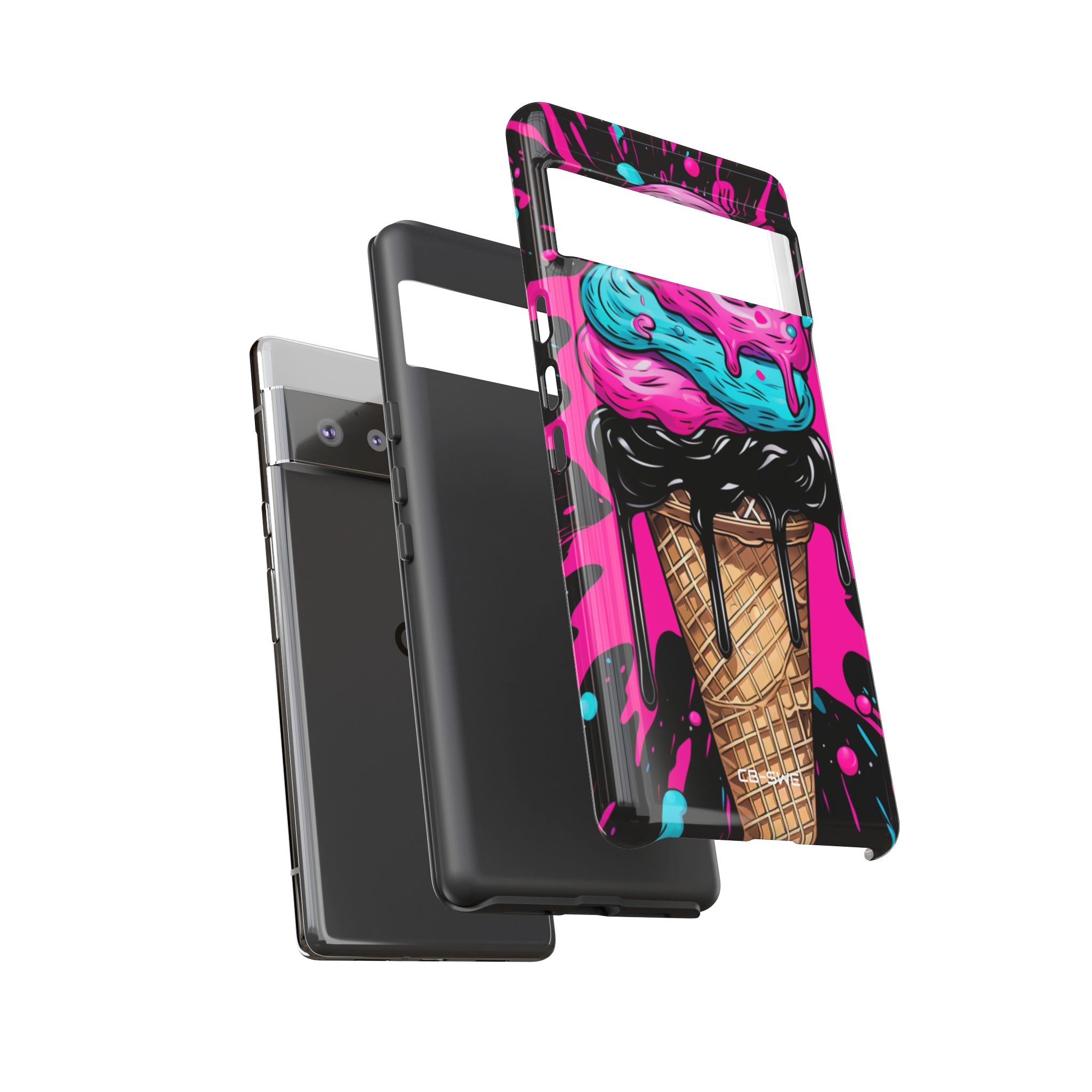 Neon Ice Cream Burst - Google Pixel Case