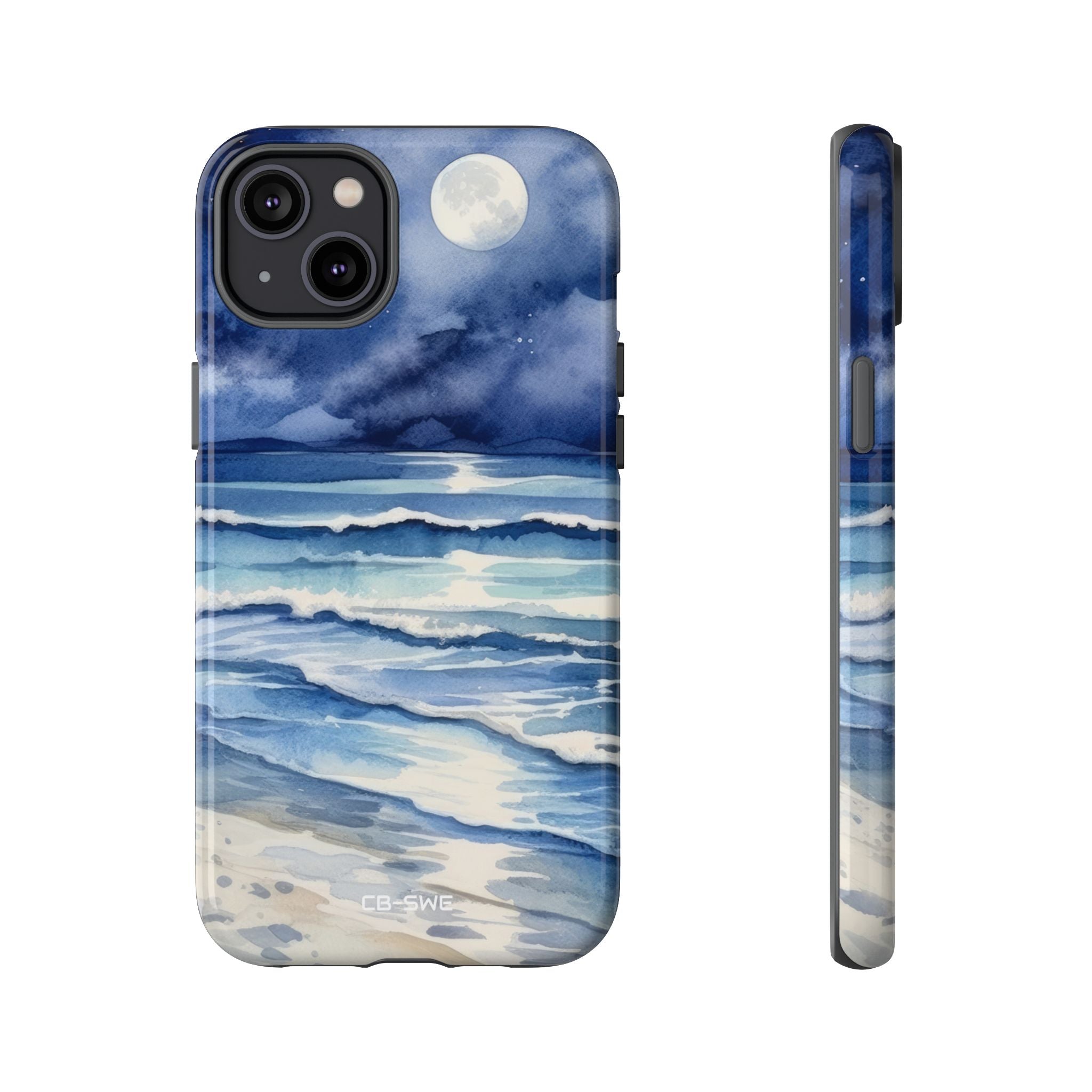 Moonlight Reflects Waves - iPhone Case