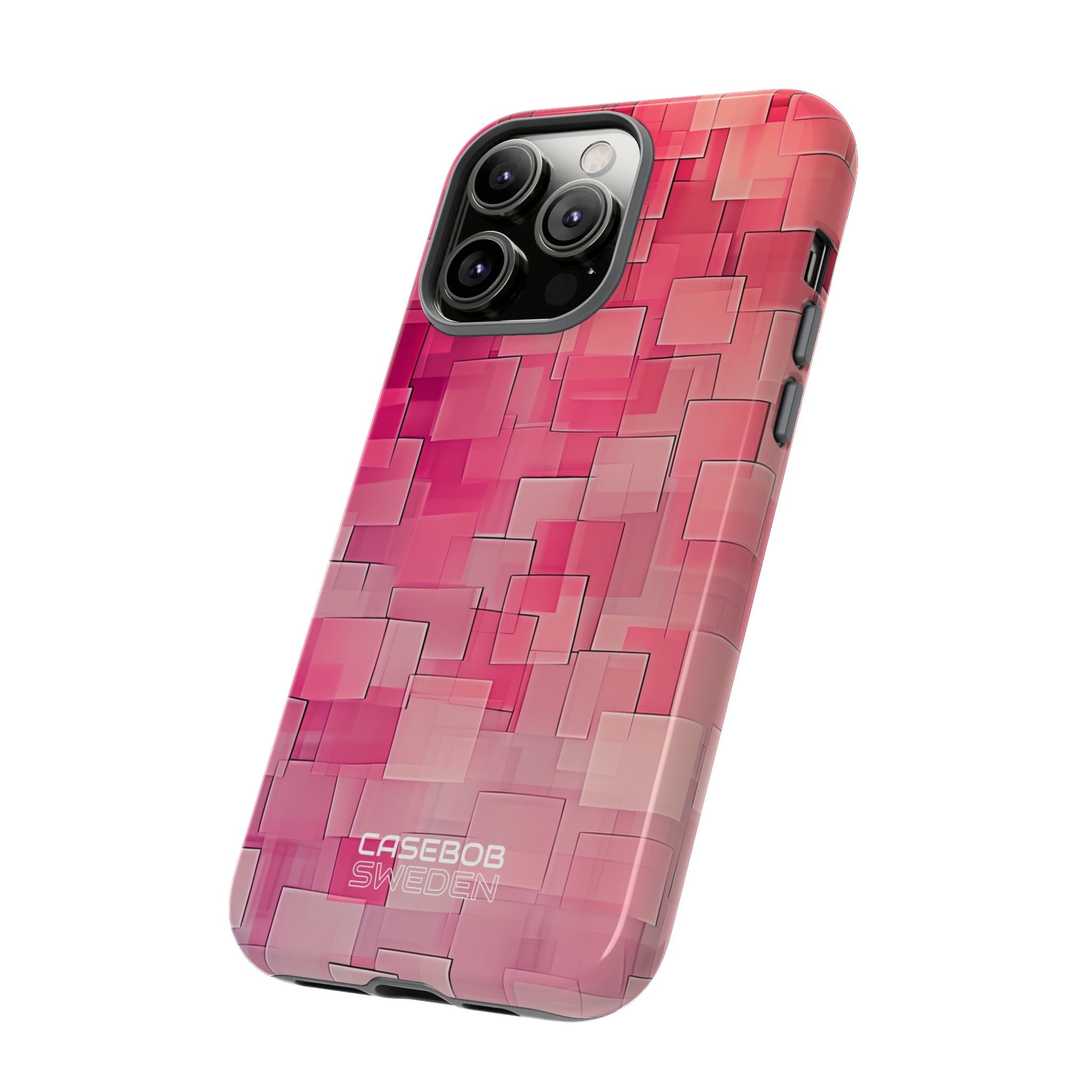 Layered Pink Geometry iPhone 14 - Tough