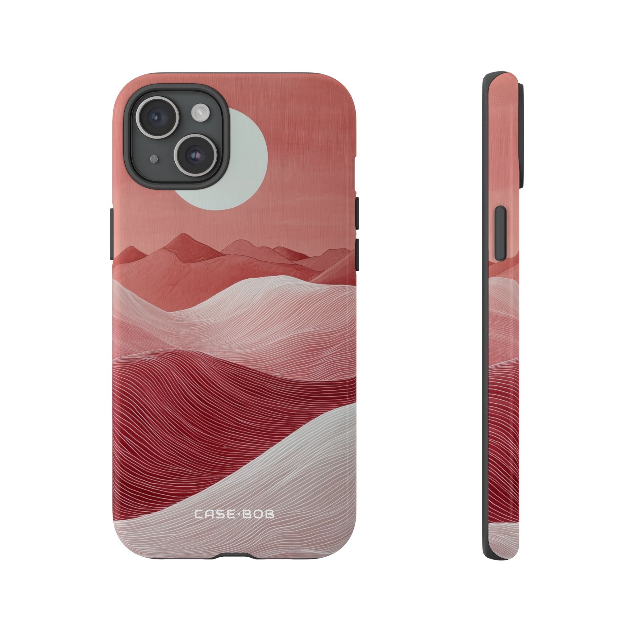 White Orb Dunes iPhone 15 Plus Case - Tough