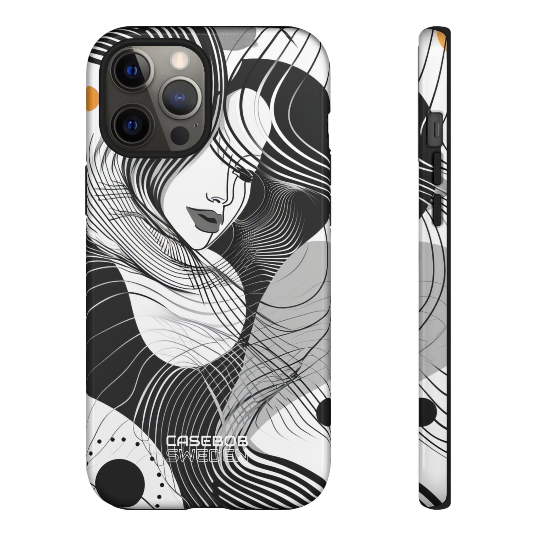 Orange Wave Motion iPhone 12 - Tough