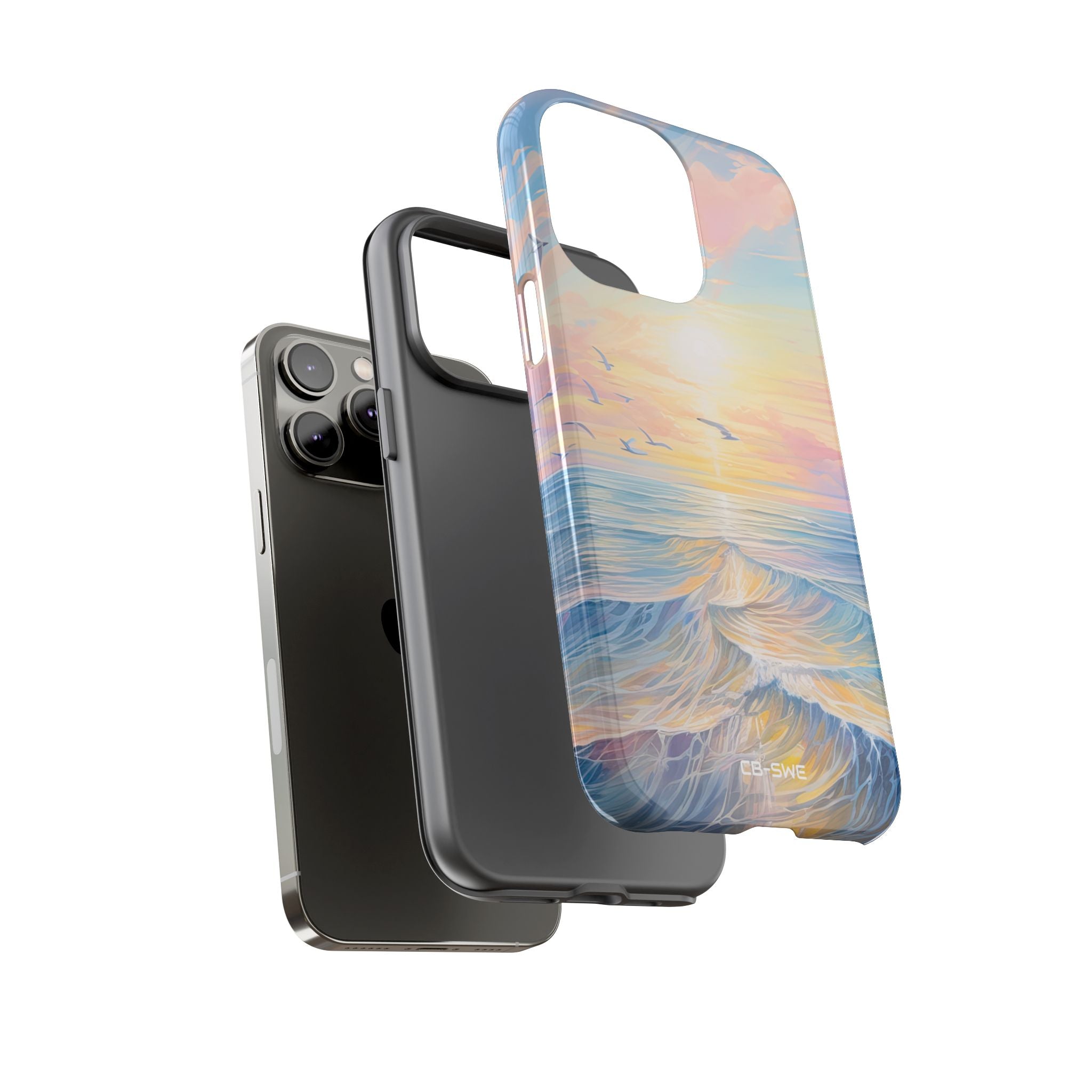 Gentle Waves Embrace - iPhone Case