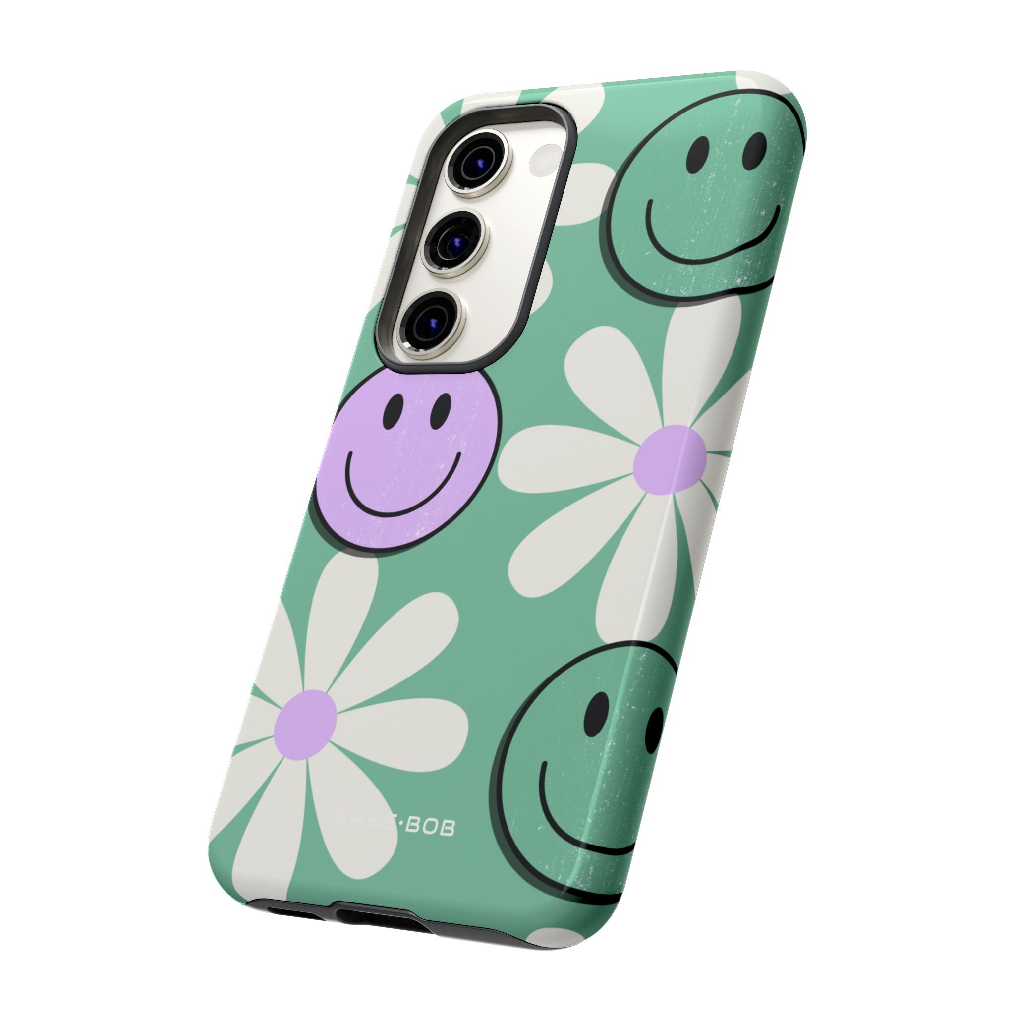 Smiley Daisy Glow Samsung S23 Case - Tough