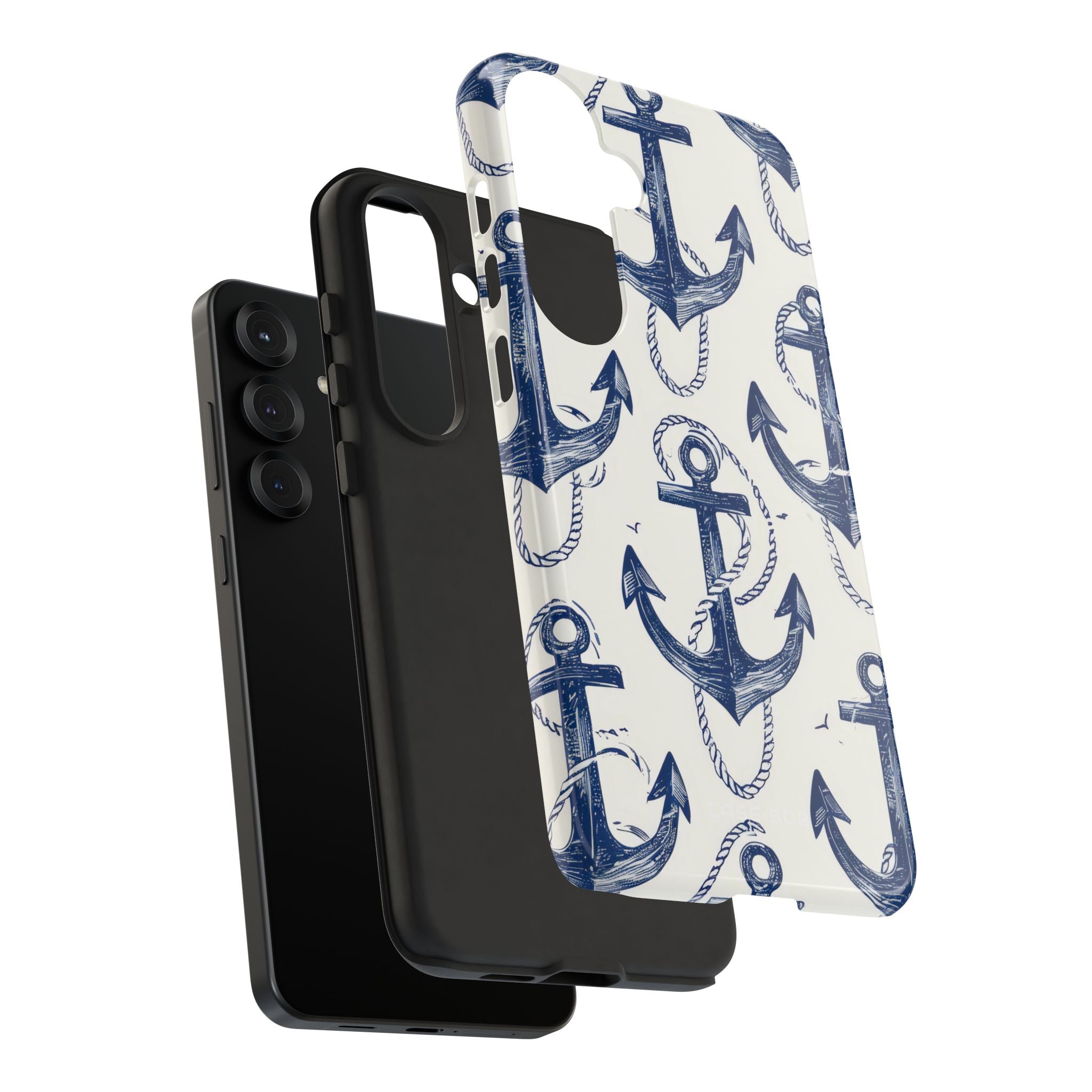 Navy Anchor Loop Samsung S25 Plus Case - Tough