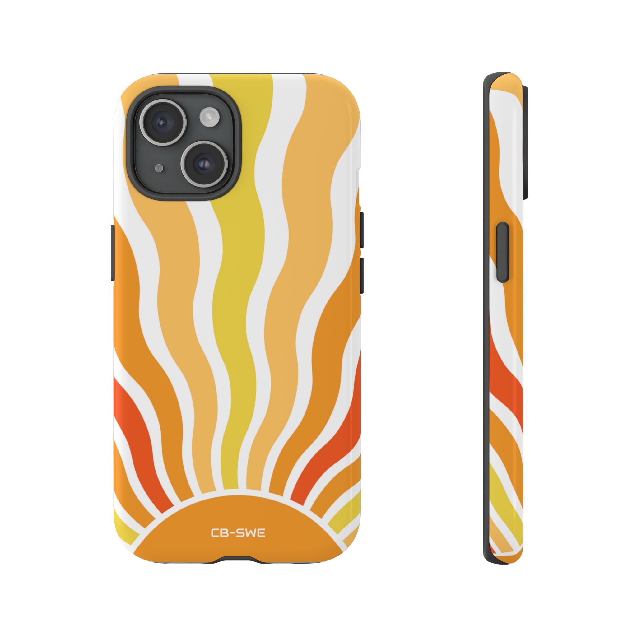 Retro Sunshine Waves - iPhone Case