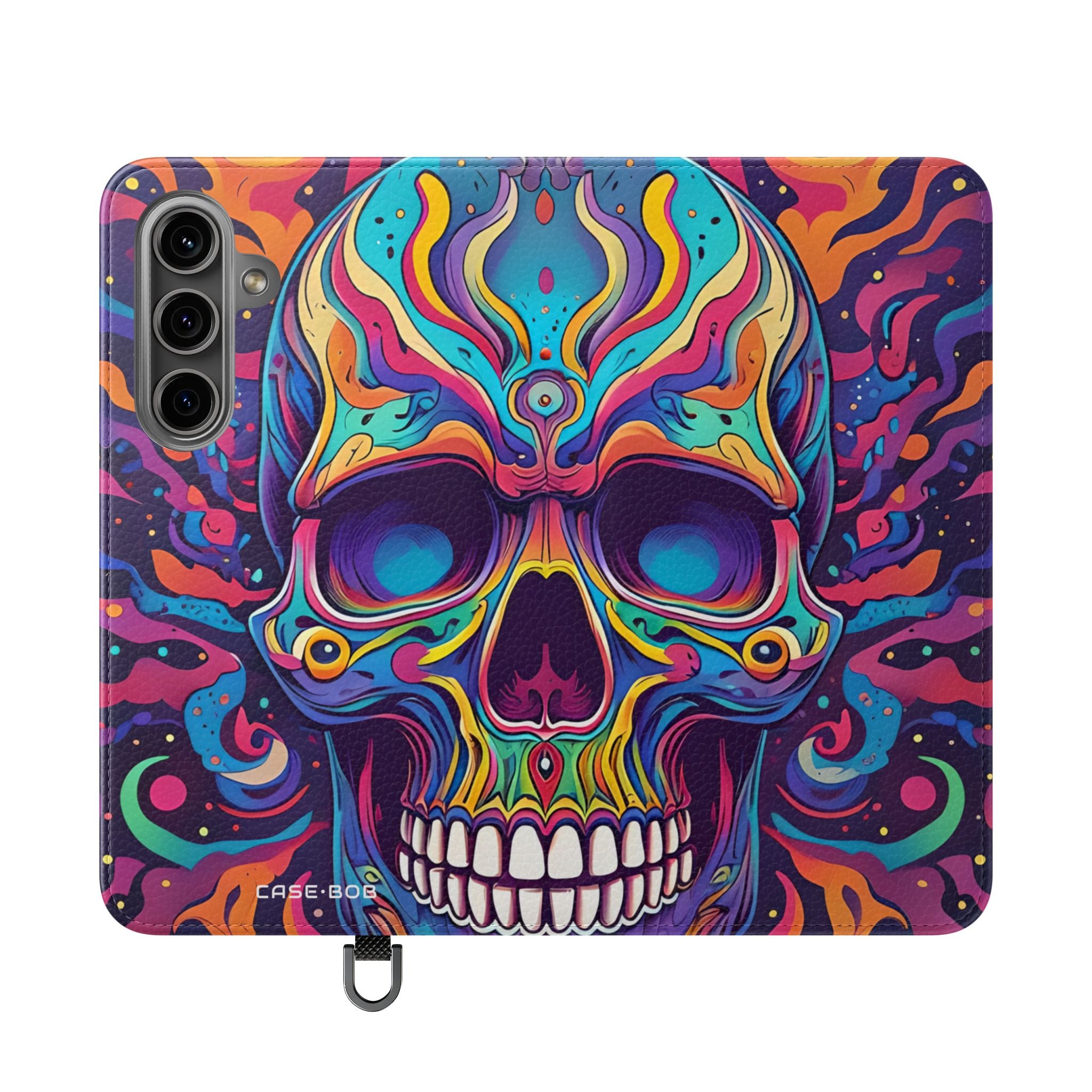 Psychedelic Skull - Samsung S24 Case - Wallet