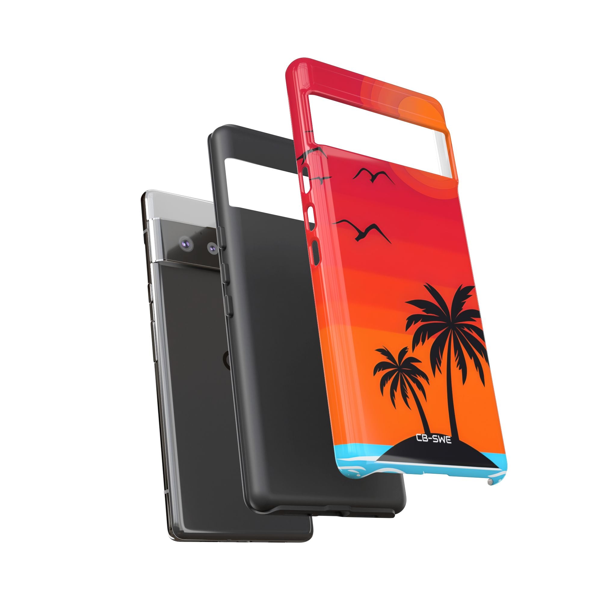 Summer Sunset Silhouettes - Google Pixel Case