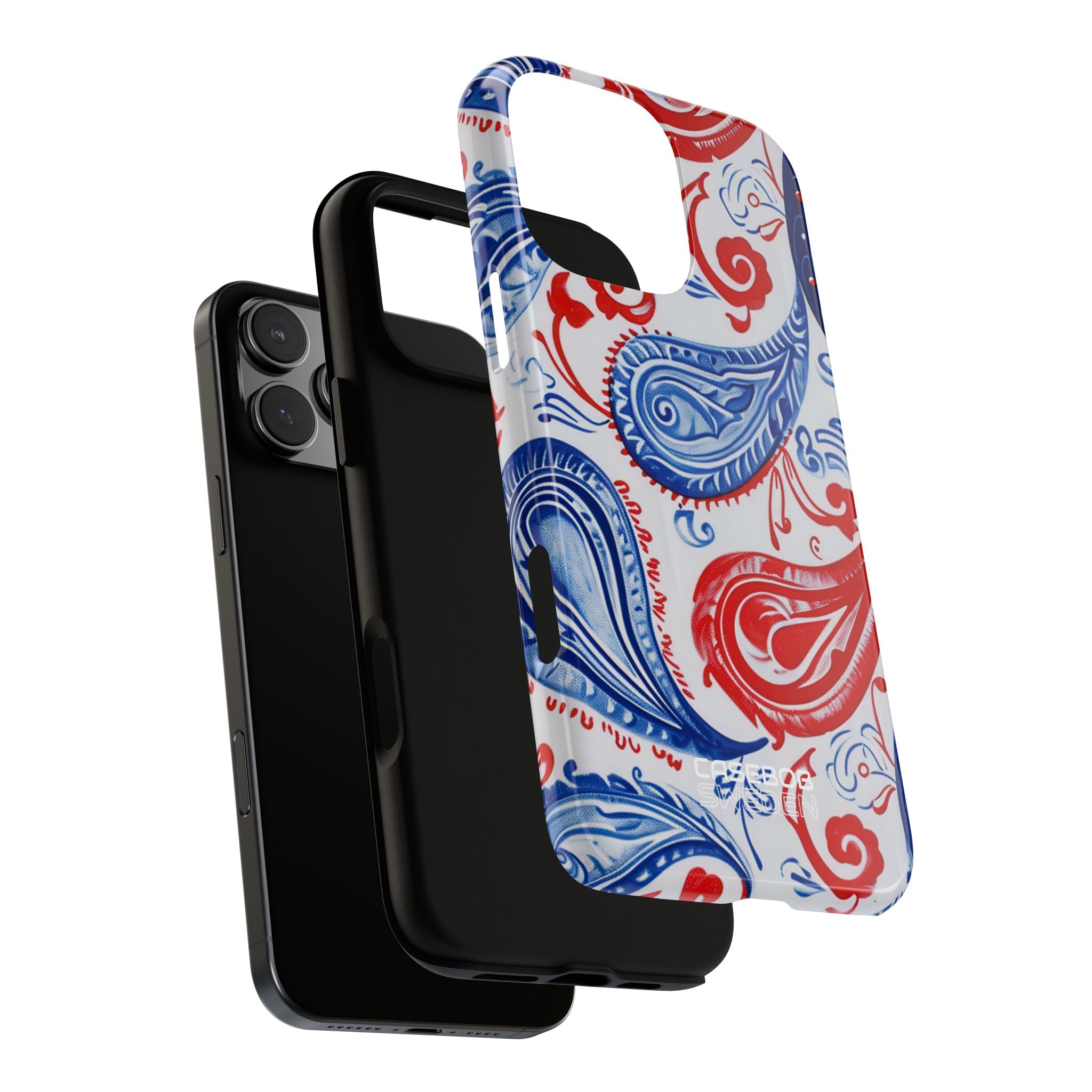 Vibrant Paisley Swirls iPhone 16 - Tough