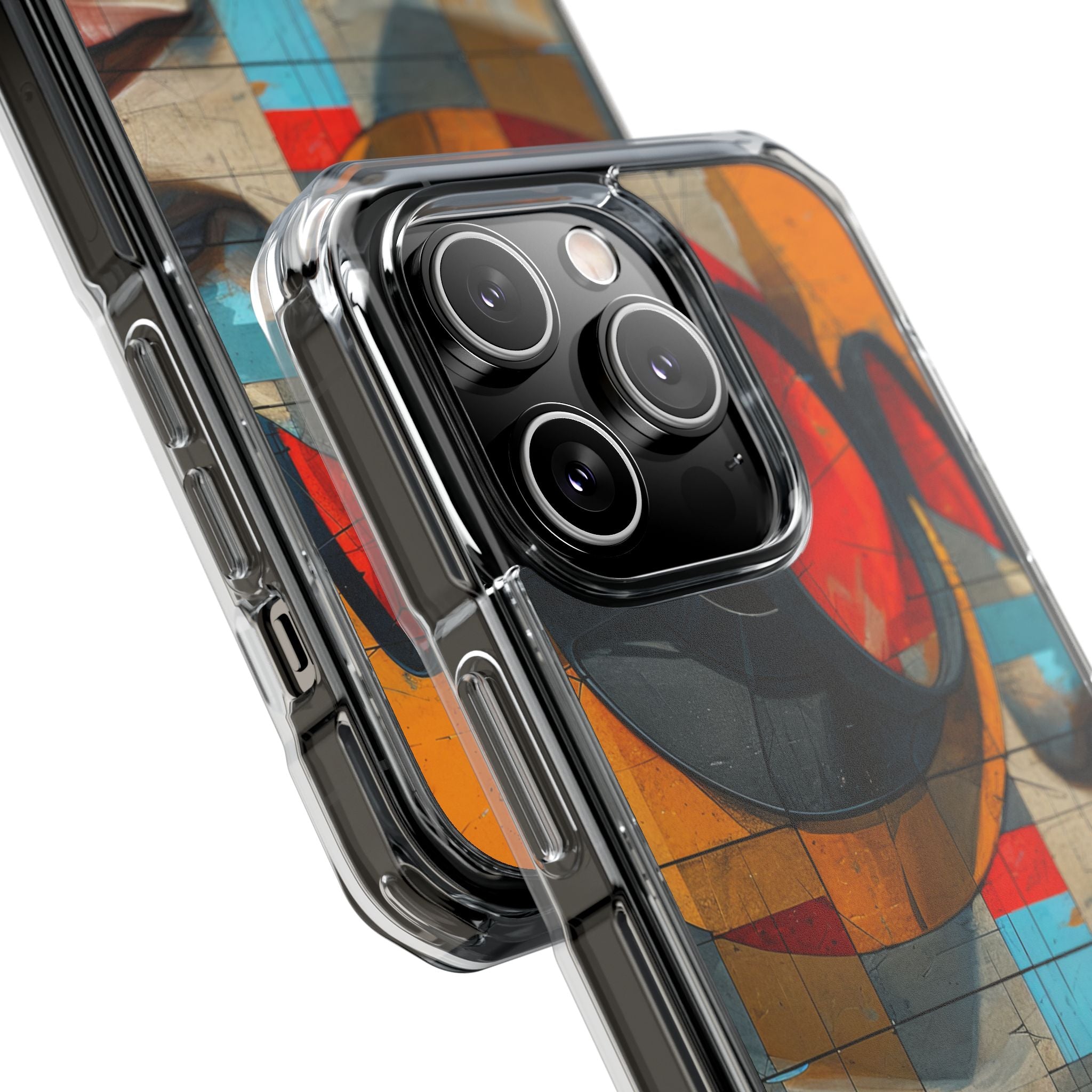 Futuristische Cubistische Visies iPhone 14 - Impact Clear+