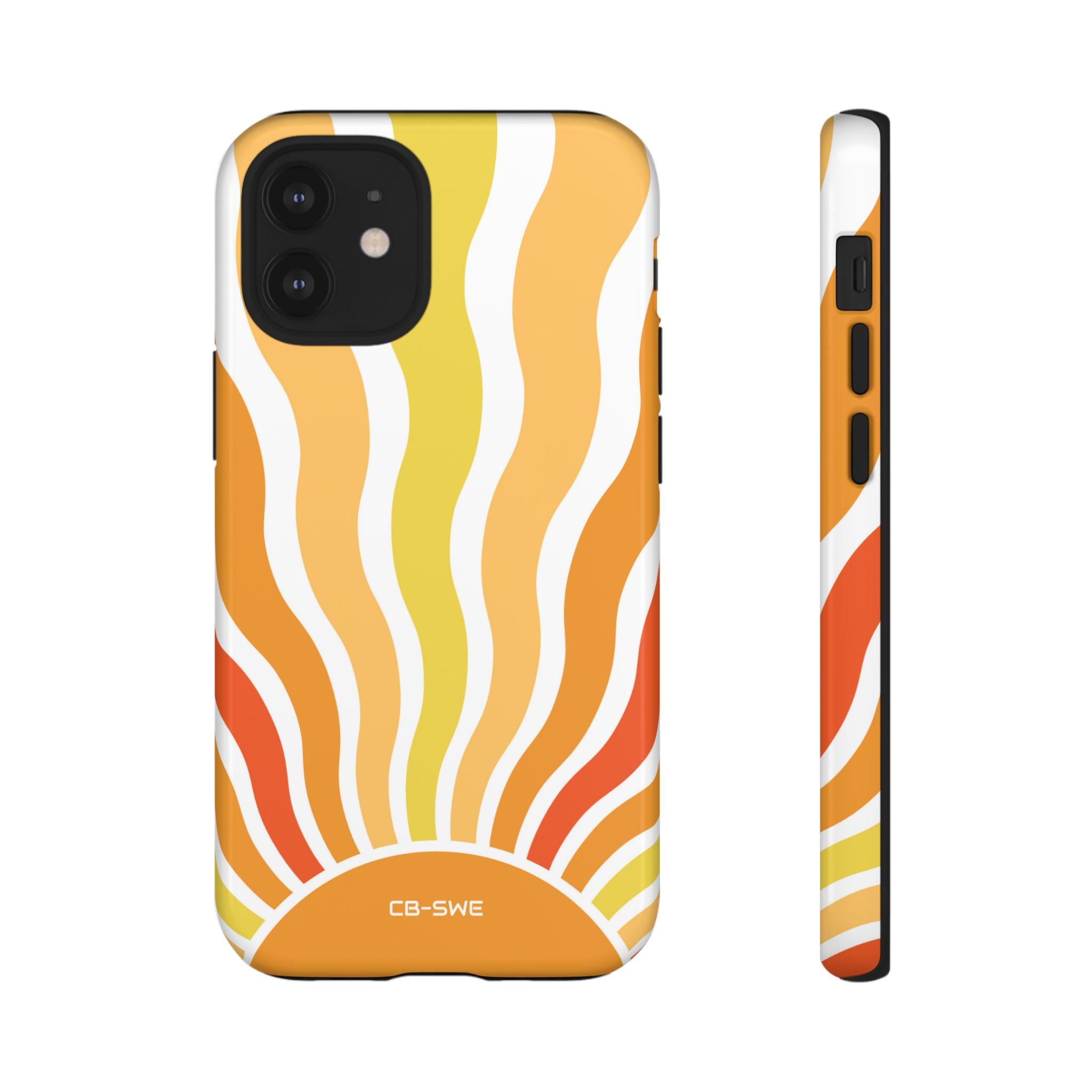 Retro Sunshine Waves - iPhone Case