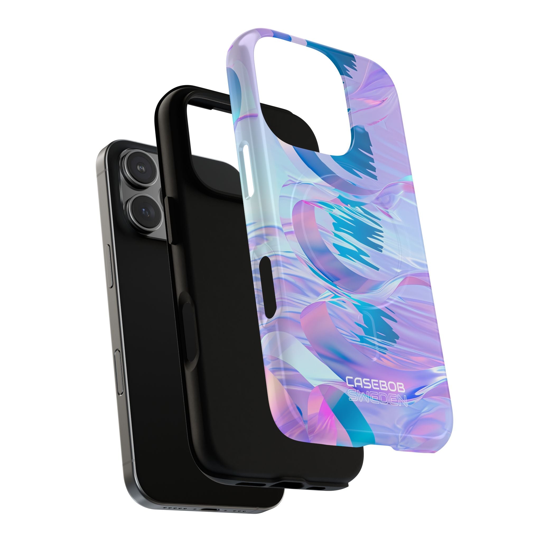 Iridescent Flowing Waves iPhone 16 - Tough+