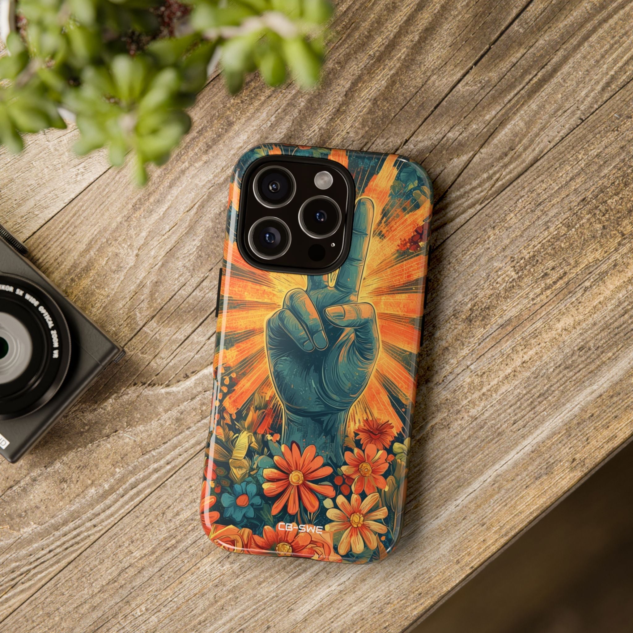Flowers Embrace Peace - iPhone Case