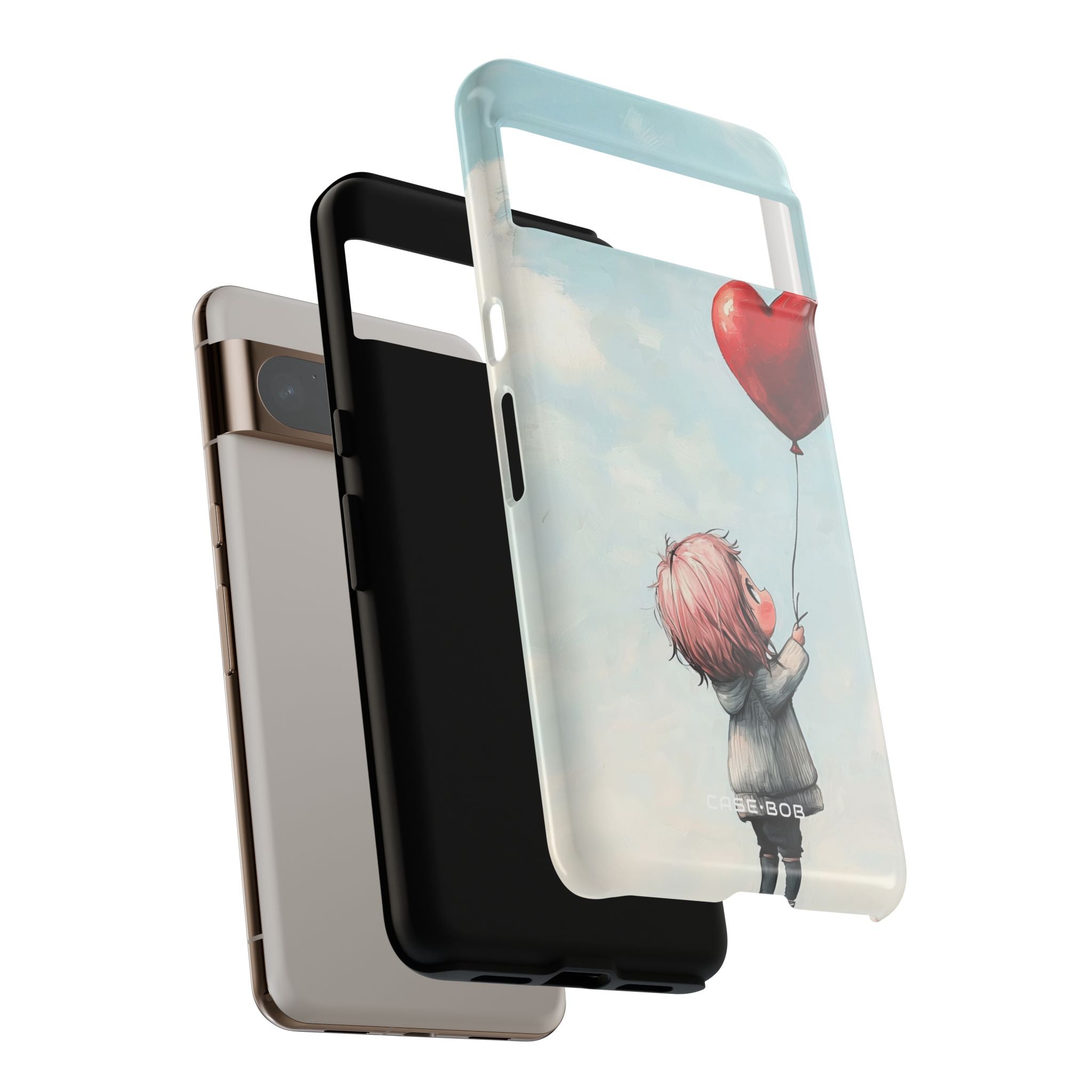 Heart Balloon Glow Google Pixel 8 Pro Case - Tough