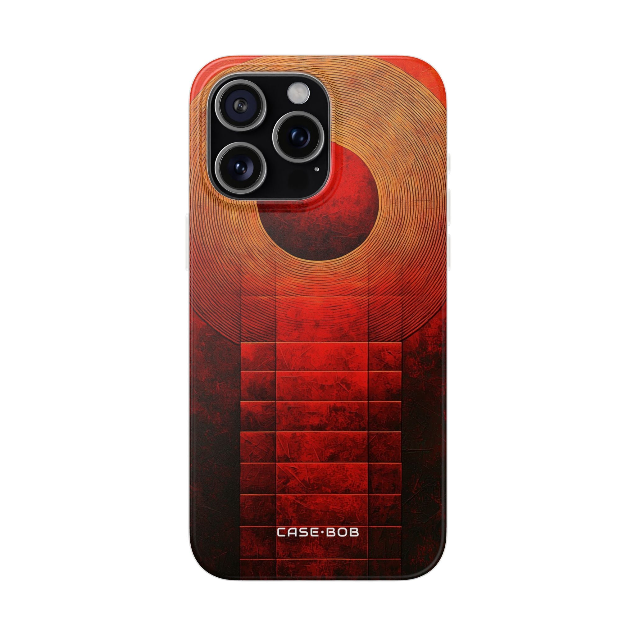 Crimson Orbit iPhone 15 Pro Max Case - Soft