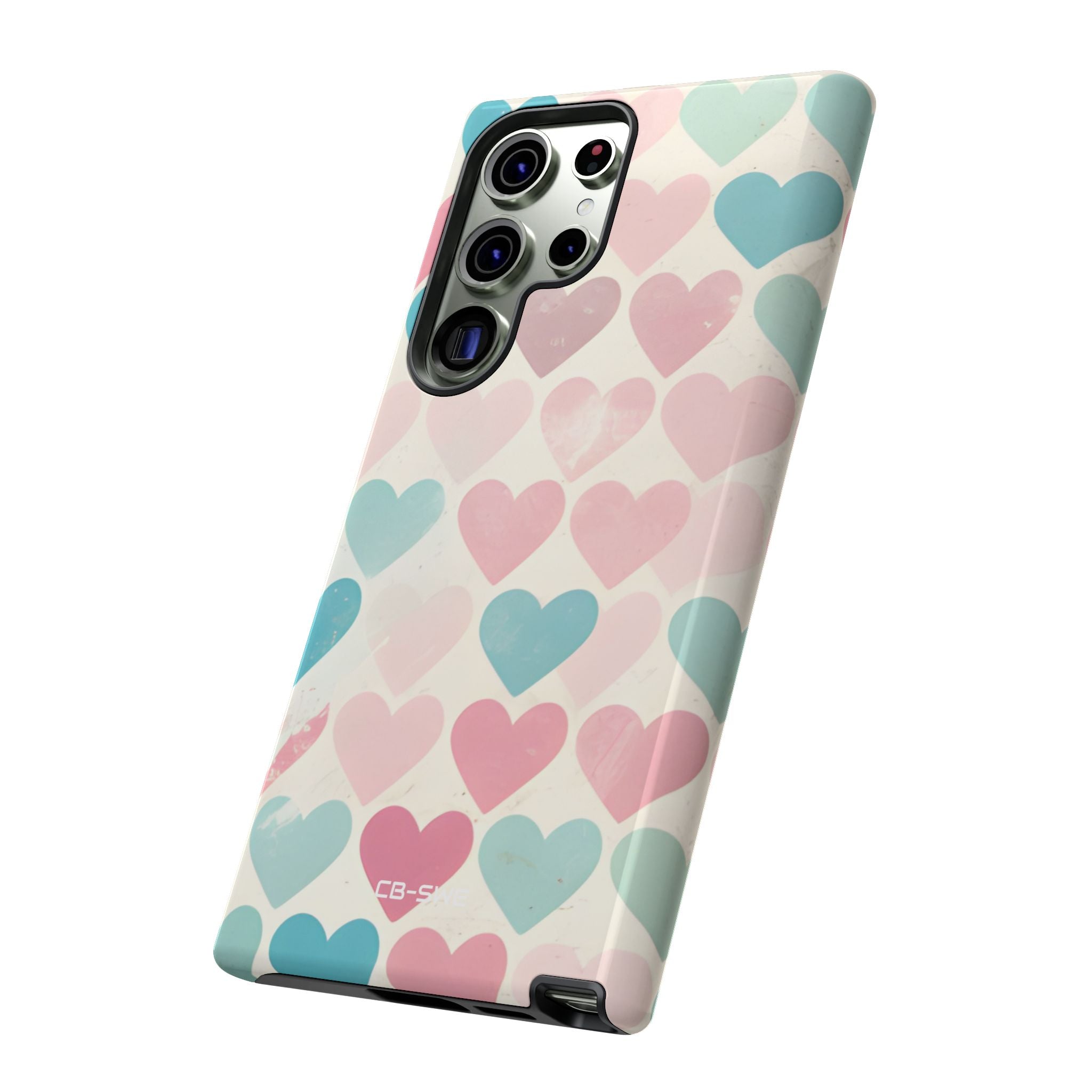 Retro Hearts Symmetry - Samsung Case