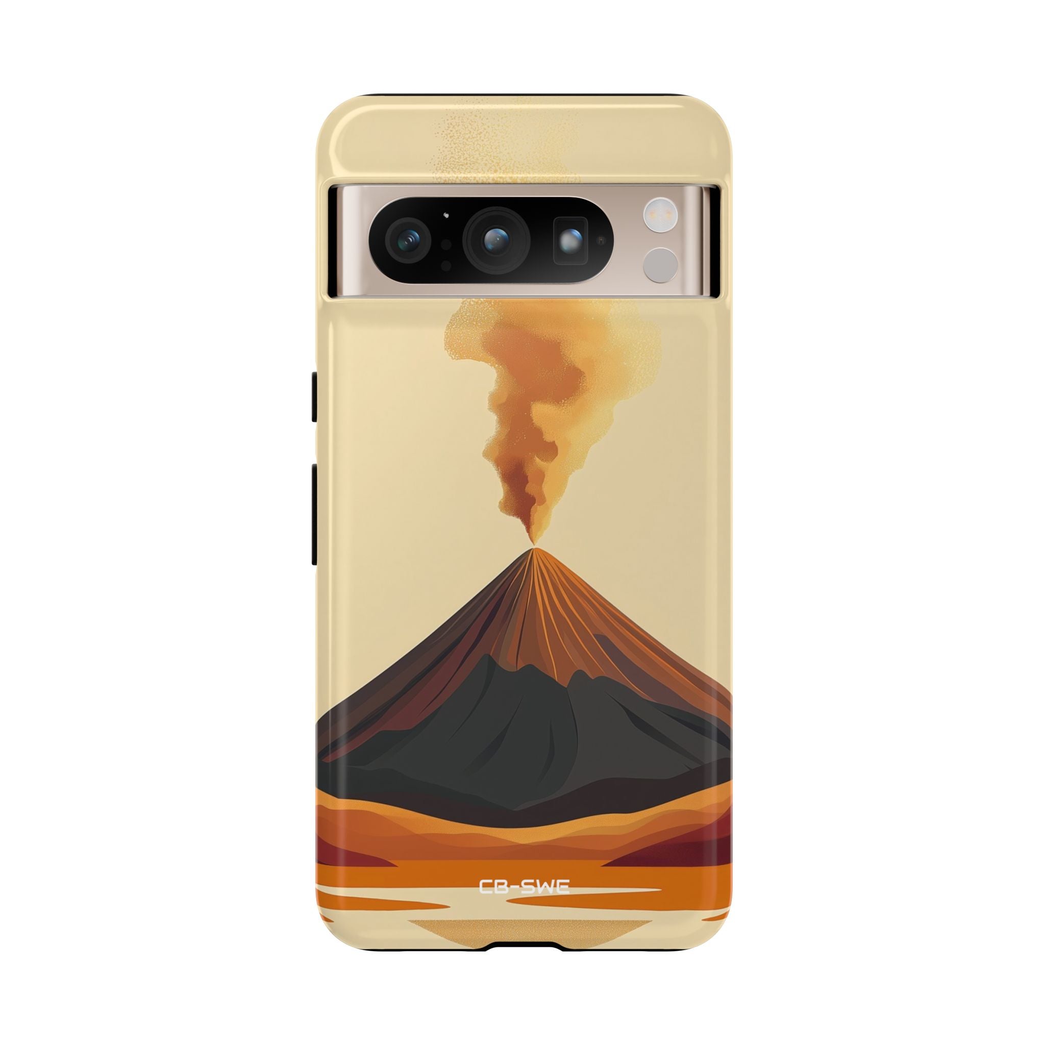 Volcano Erupts Brightly - Google Pixel Case