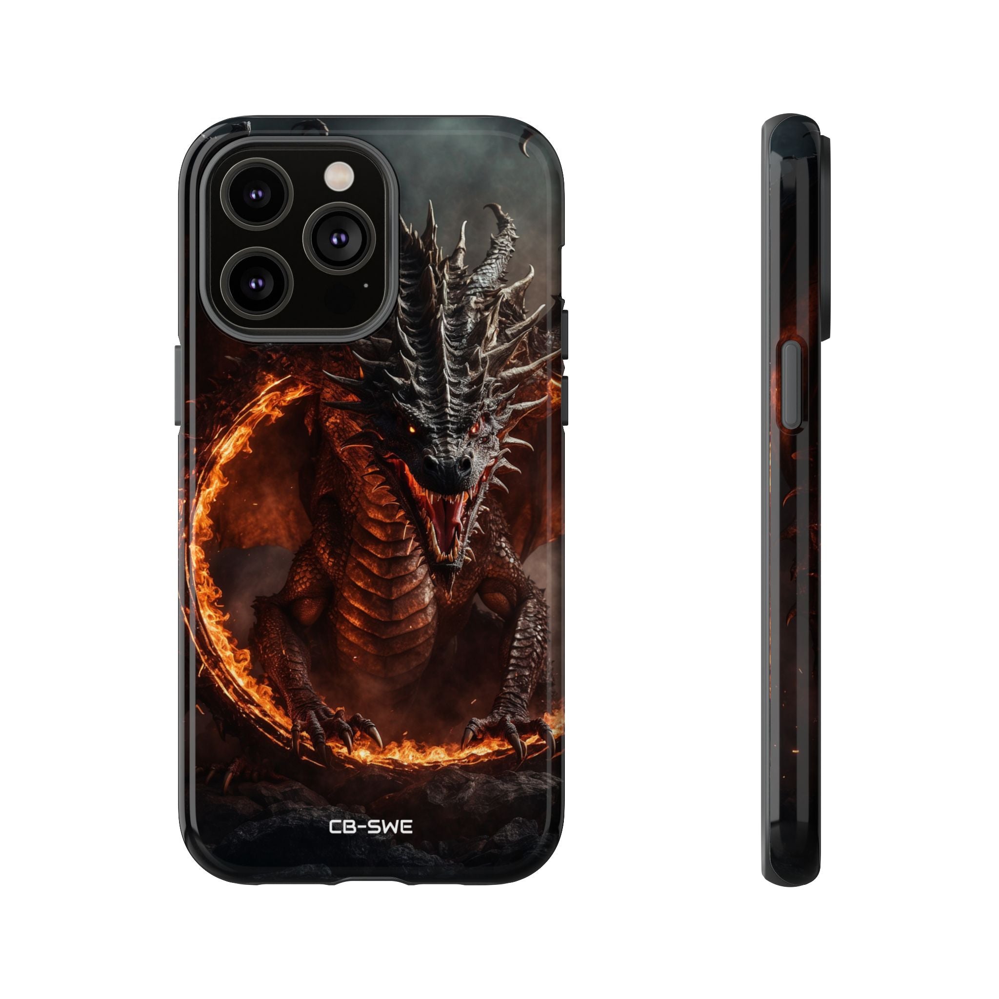 Fiery Dragon Roars - iPhone Case